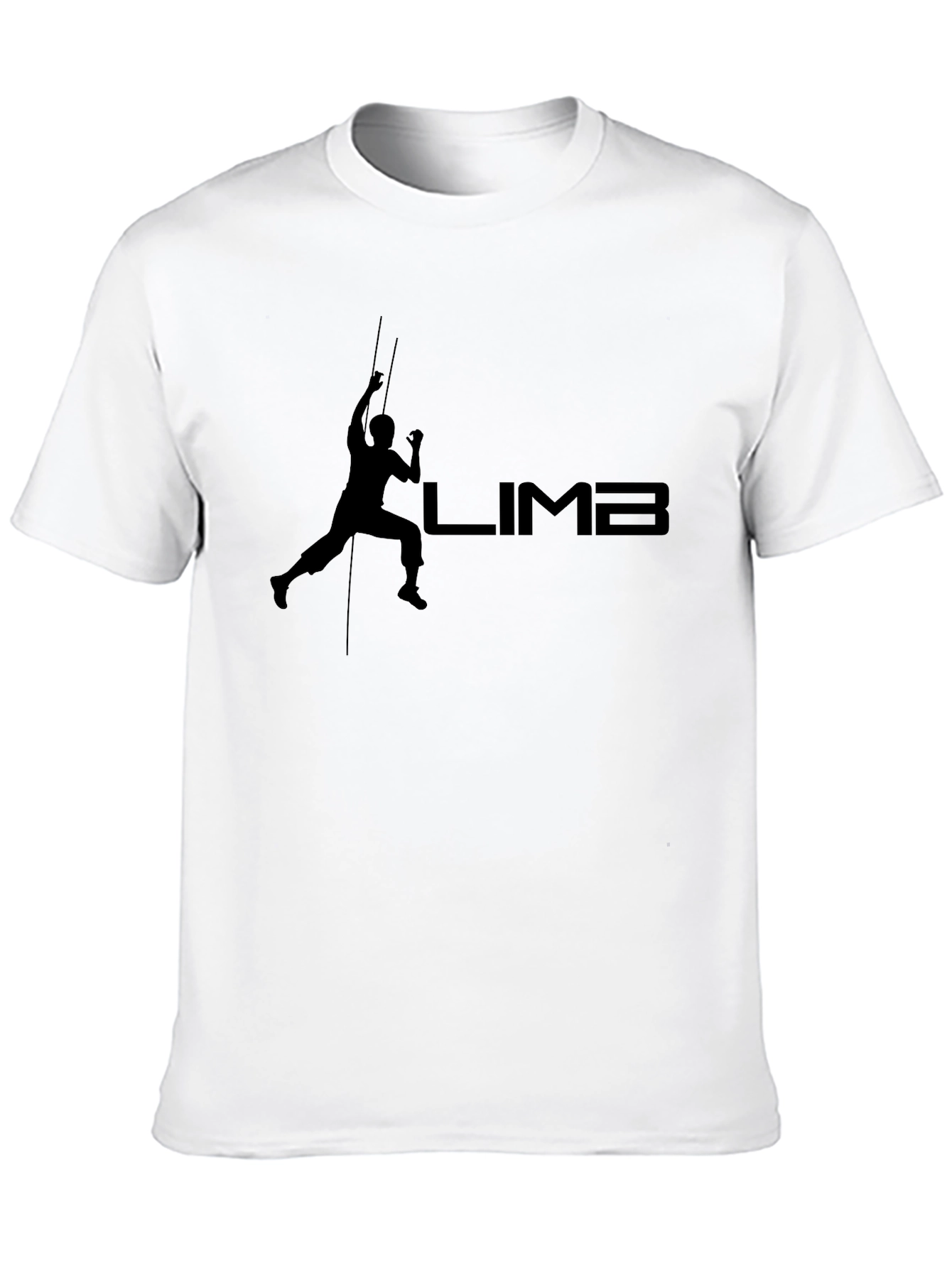 Climb T-Shirt - Black - Sporty Graphic Tee