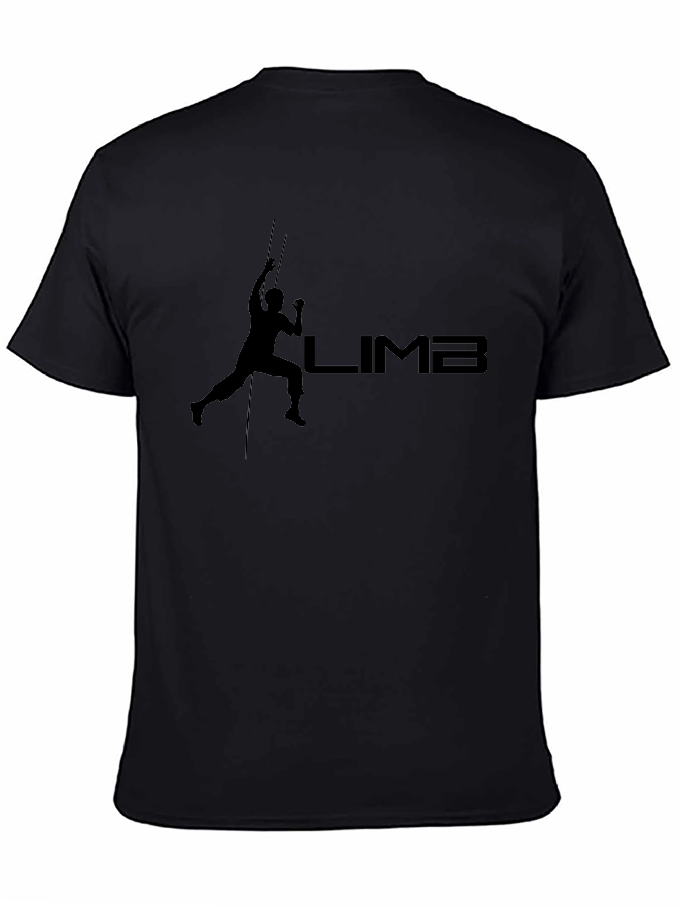 Climb T-Shirt - Black - Sporty Graphic Tee