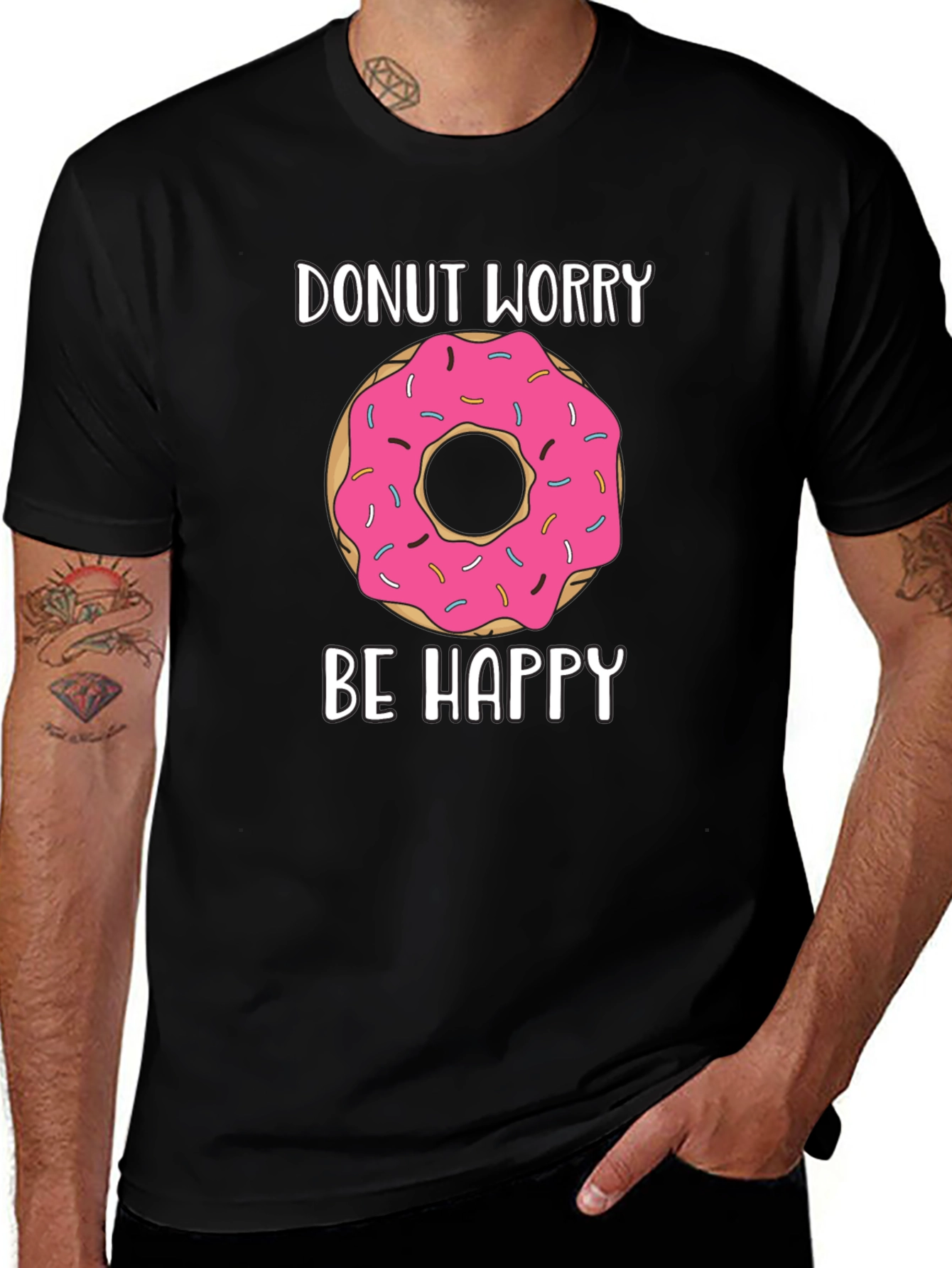Donut Worry Be Happy Graphic Tee