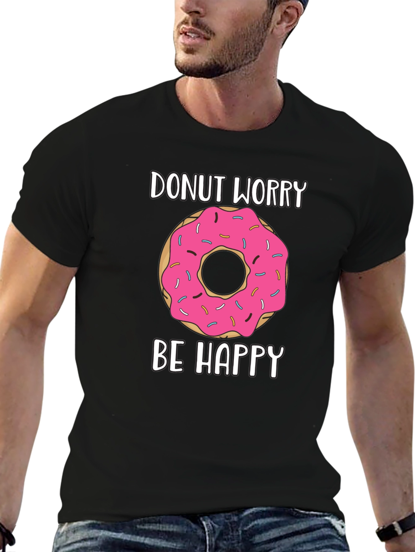Donut Worry Be Happy Graphic Tee