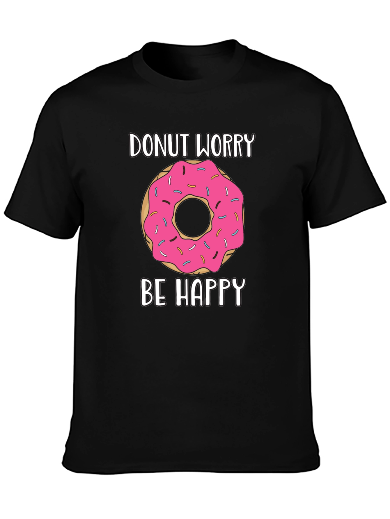 Donut Worry Be Happy Graphic Tee
