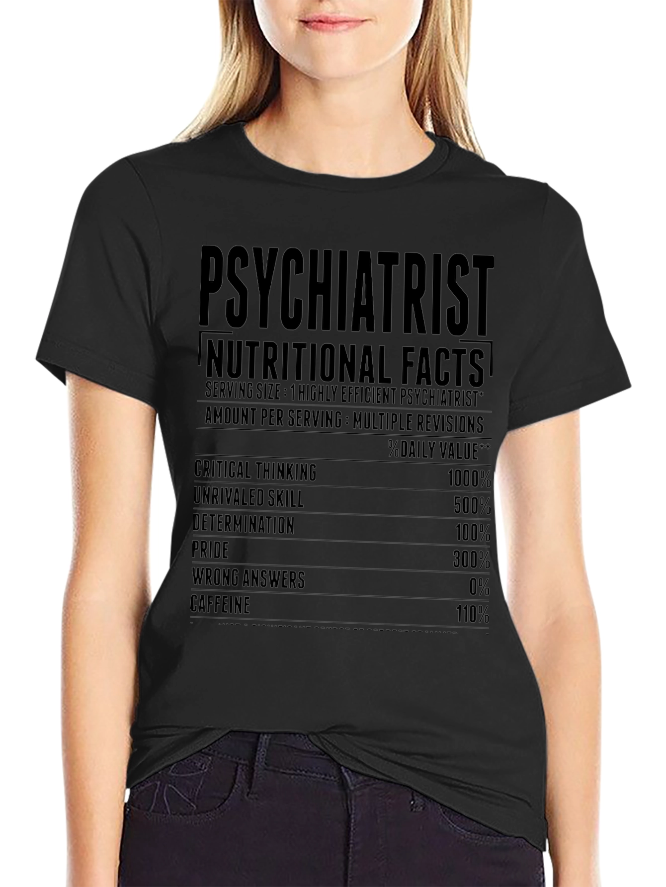 Psychiatrist Nutritional Facts T-Shirt
