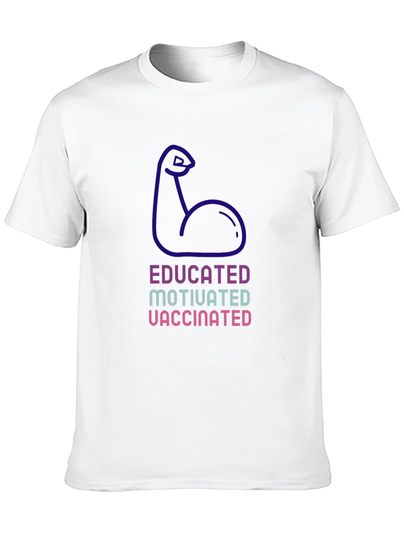 Educated Motivated Vaccinated Graphic Tee