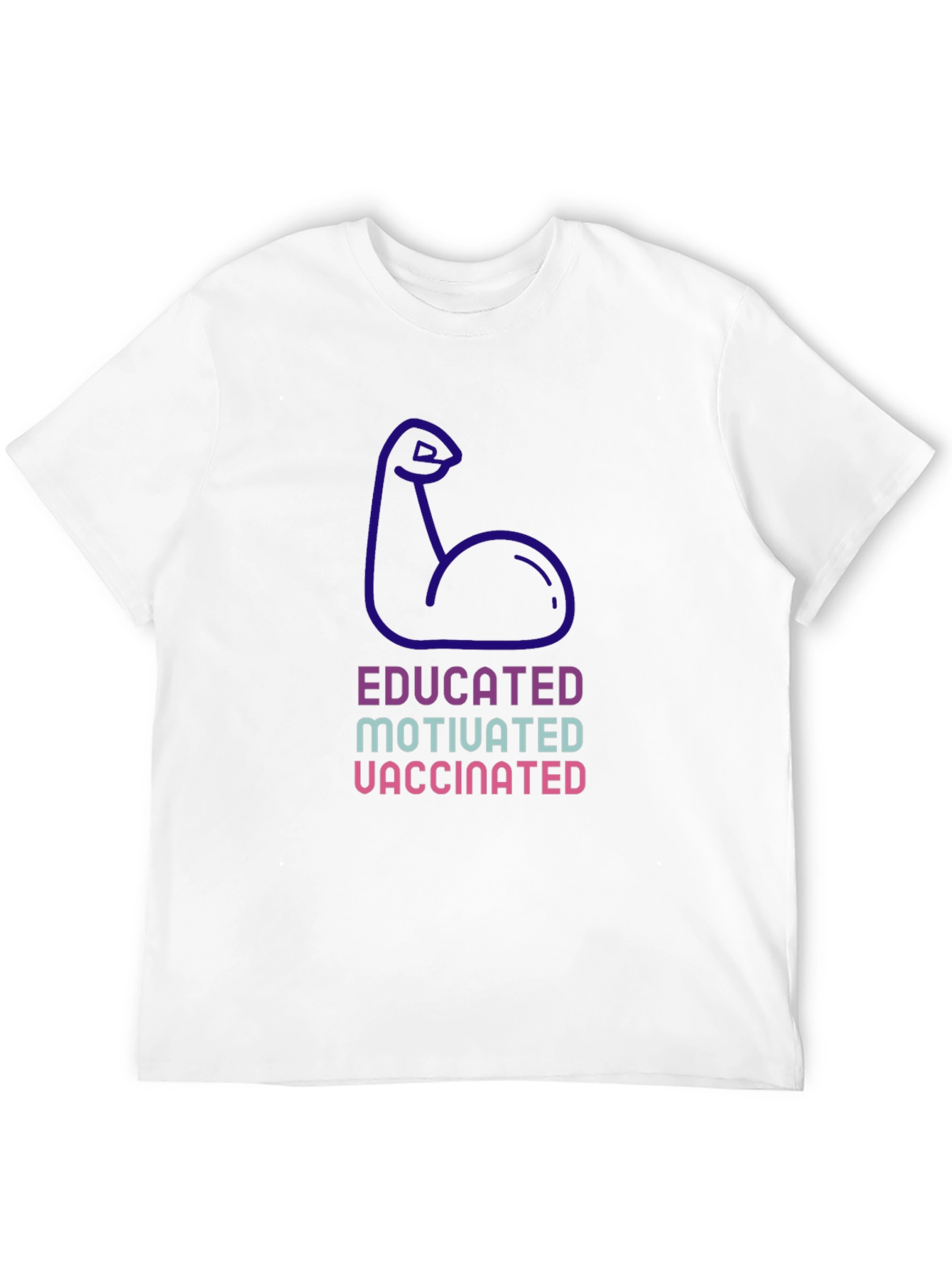 Educated Motivated Vaccinated Graphic Tee