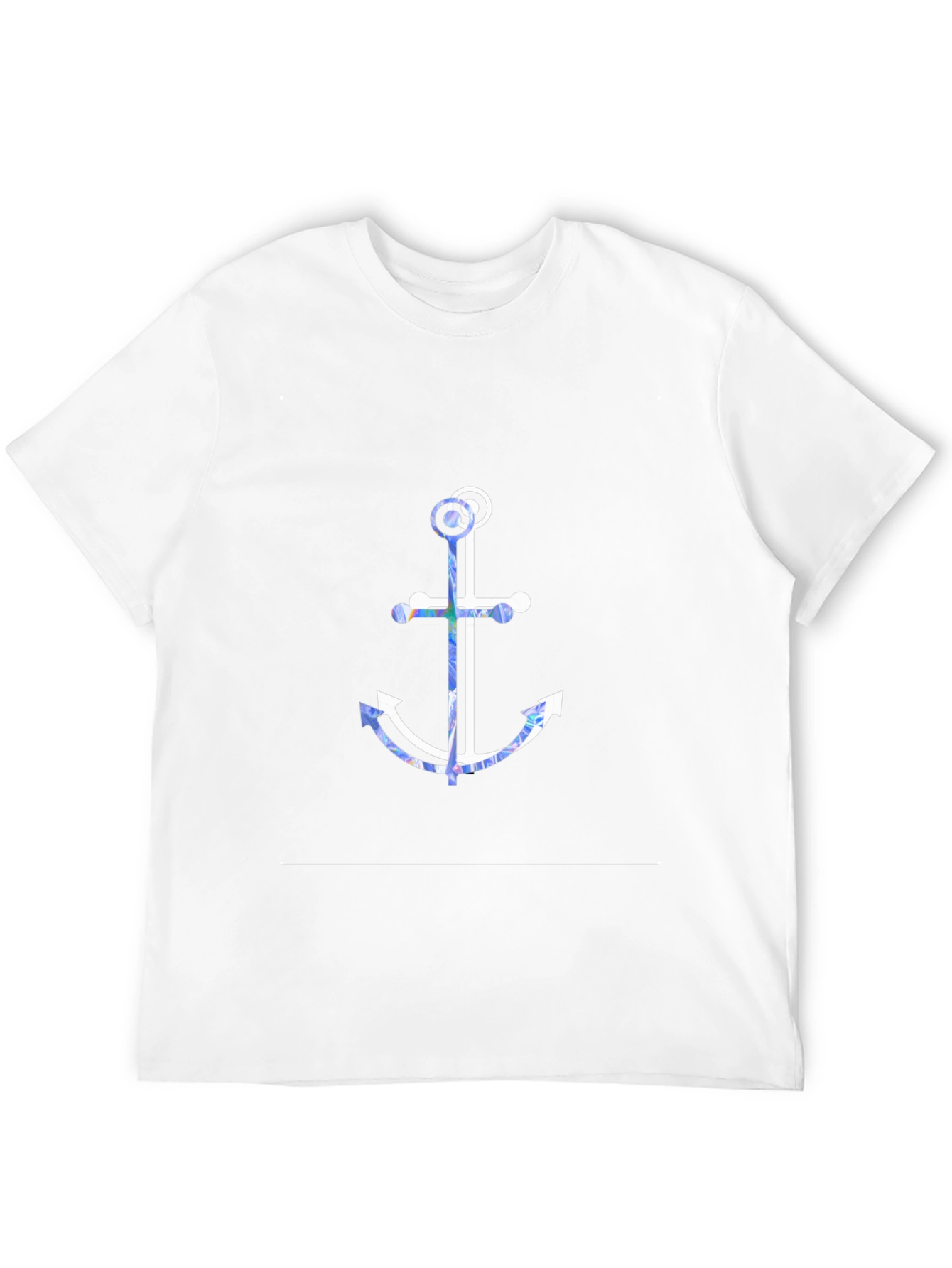Nautical Anchor Graphic Tee - Soft Cotton Blend