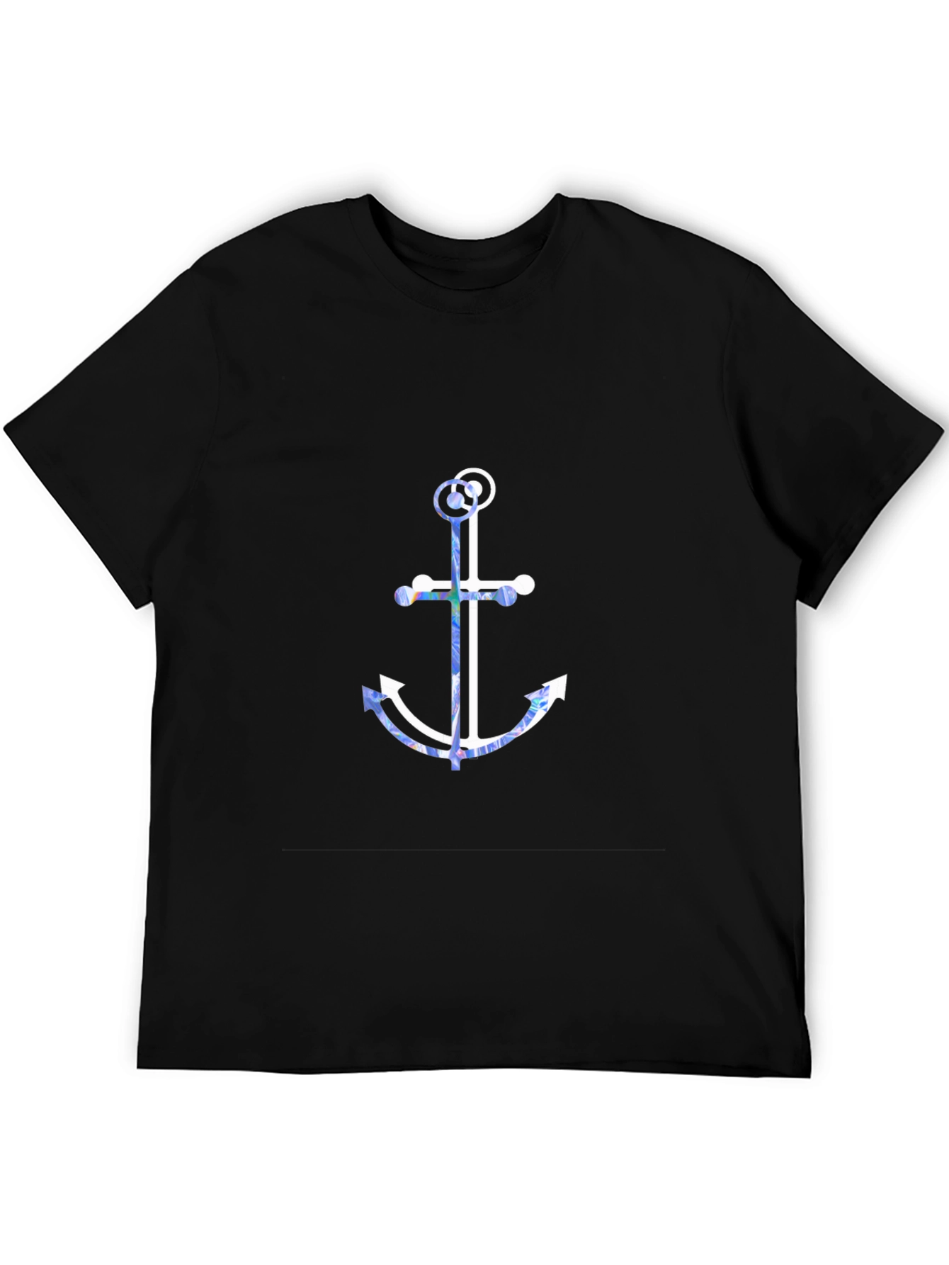 Nautical Anchor Graphic Tee - Soft Cotton Blend