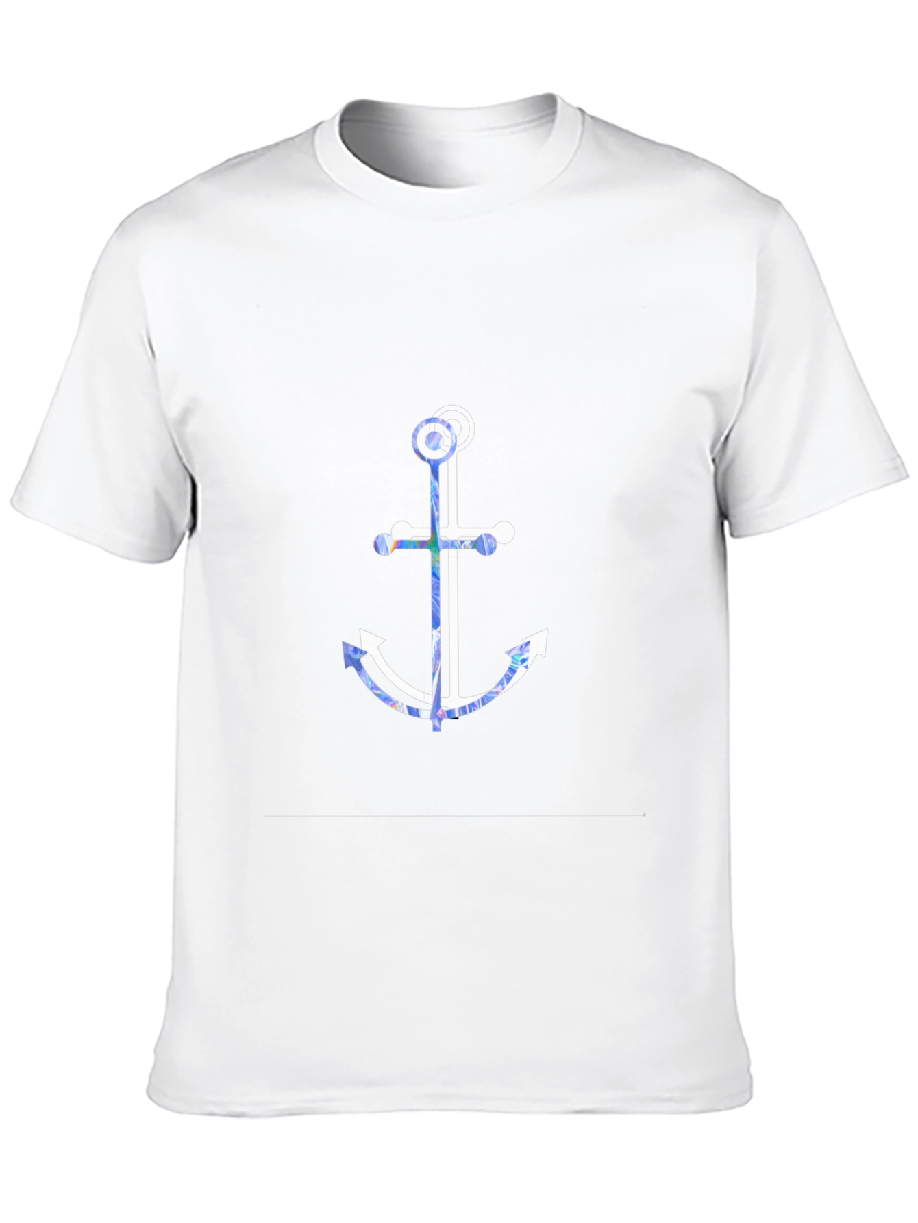 Nautical Anchor Graphic Tee - Soft Cotton Blend