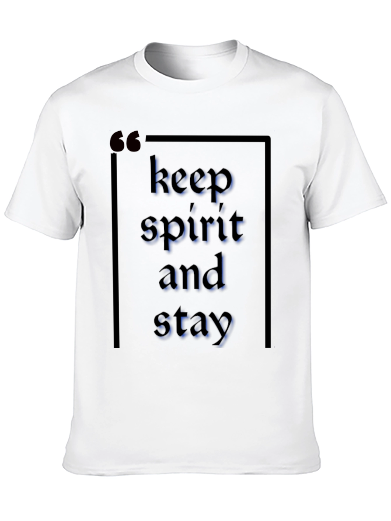 Keep Spirit and Stay Trendy Black T-Shirt