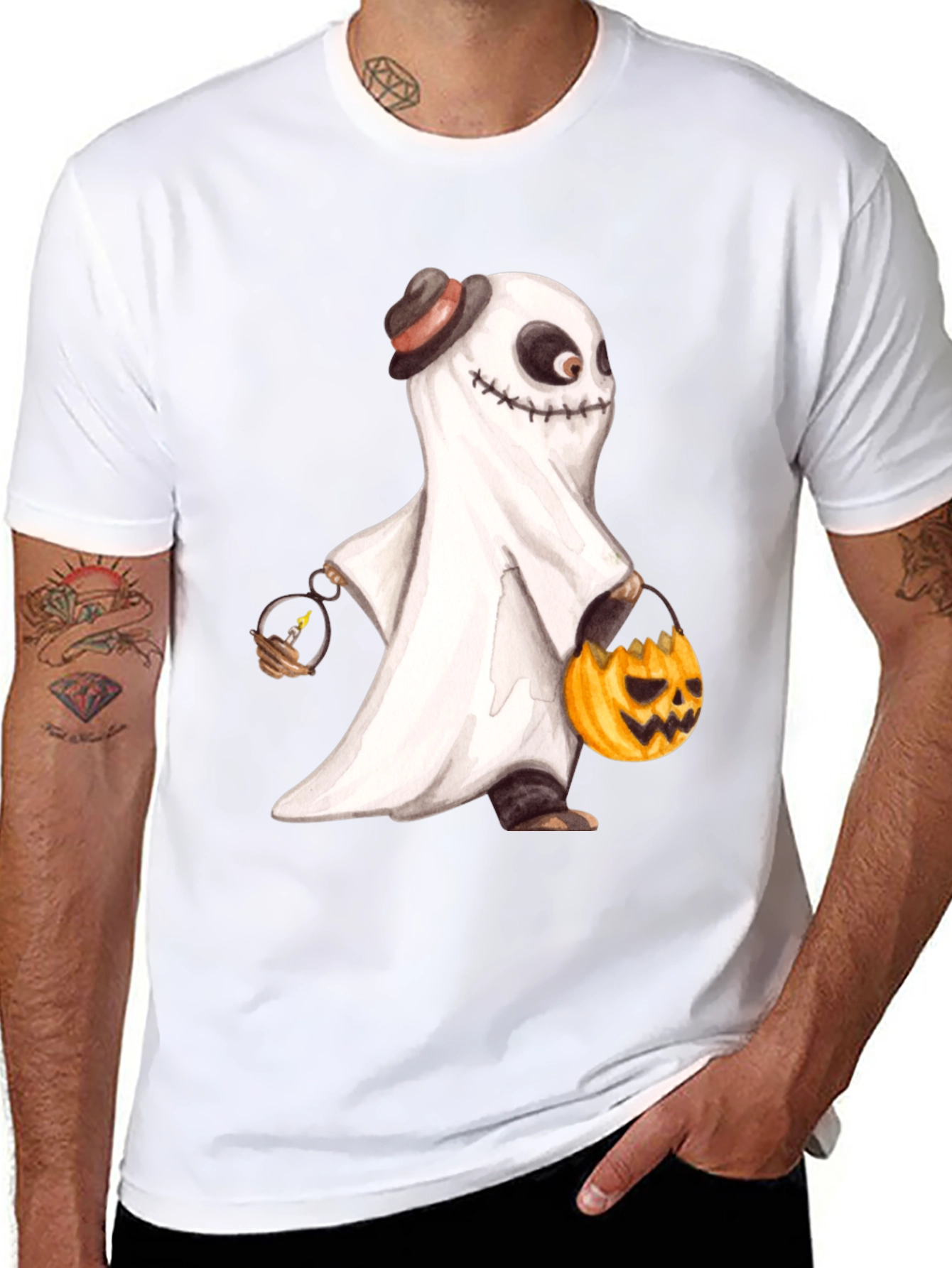Ghost Halloween T-Shirt - Spooky Season Apparel