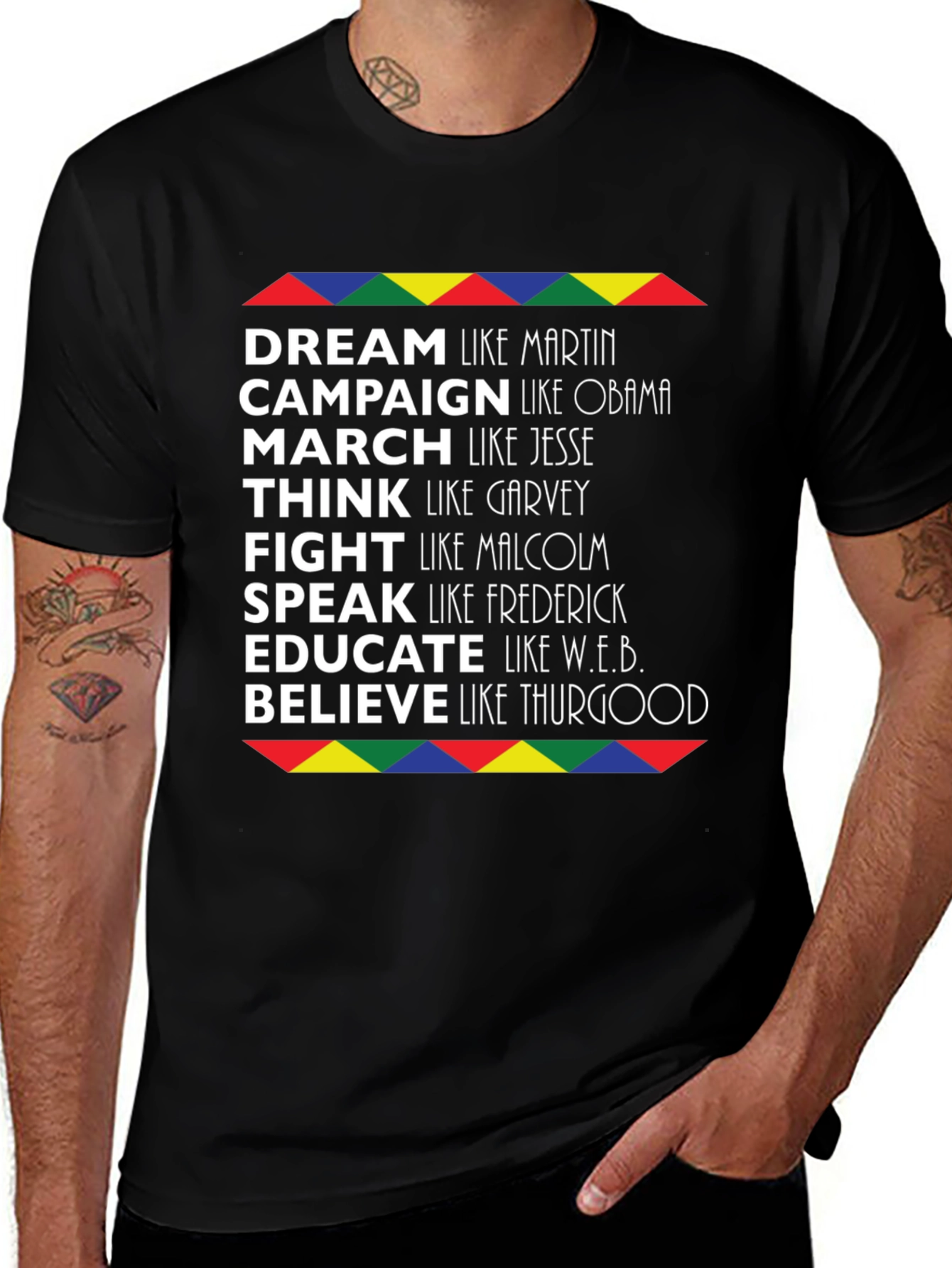 Dream Believe Achieve Mens Graphic Tee