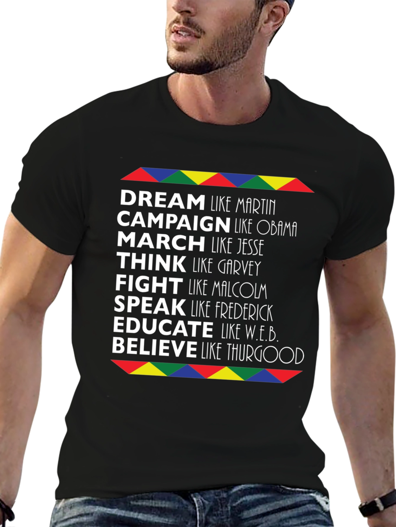 Dream Believe Achieve Mens Graphic Tee