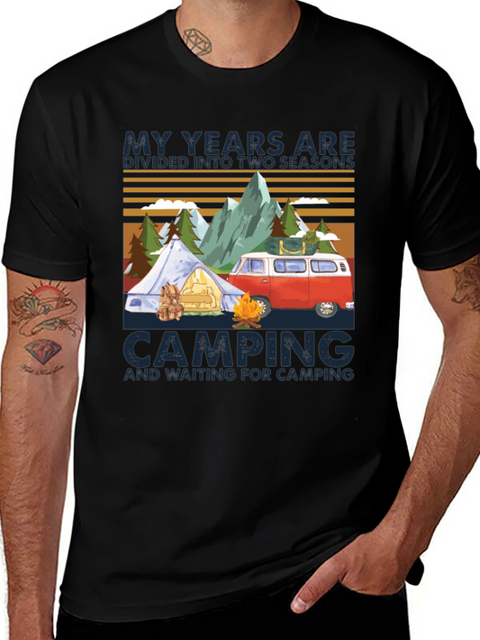 Camping Seasons T-Shirt - Adventure Awaits!