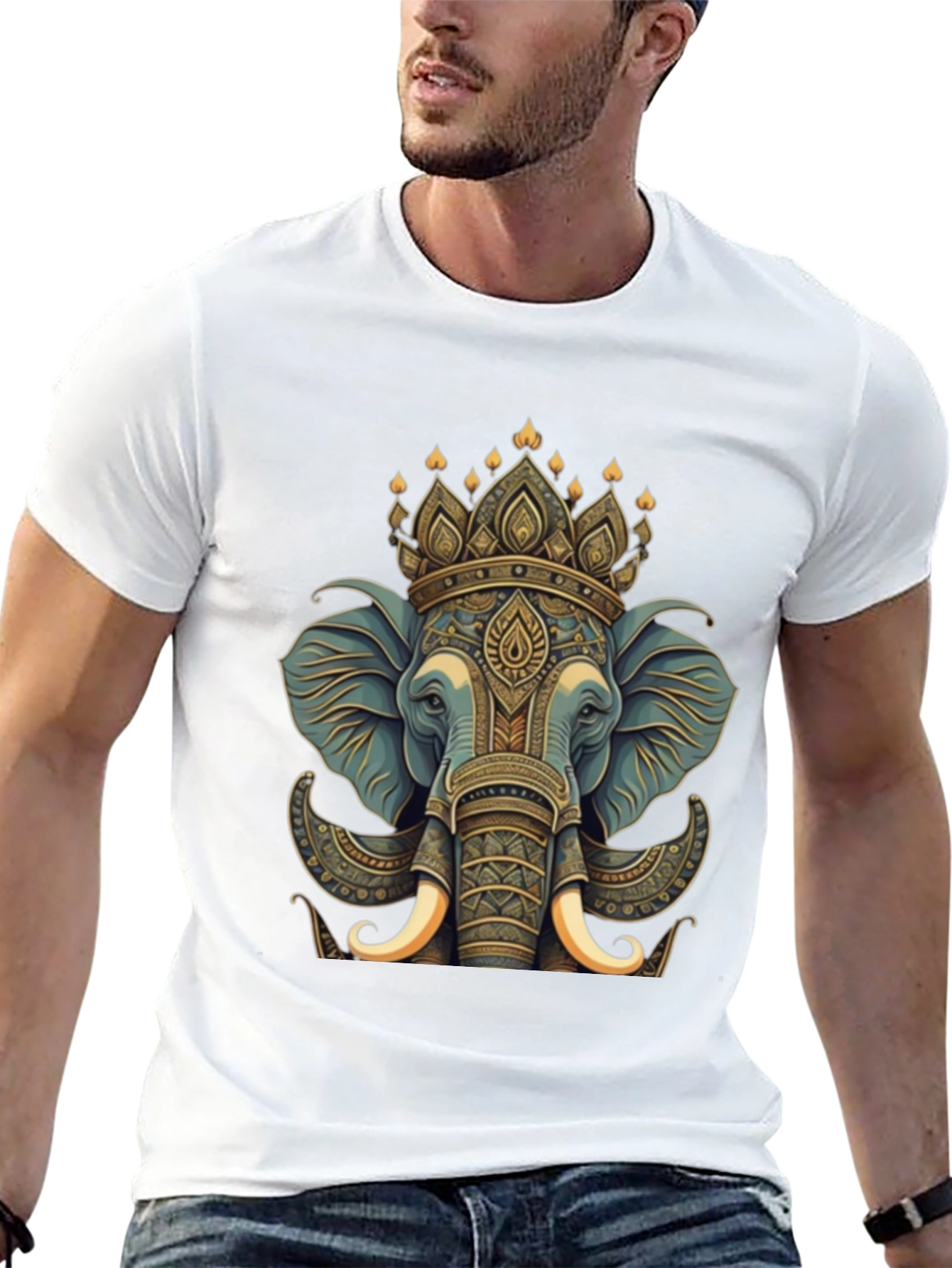 Elephant King Graphic Tee - Premium Cotton