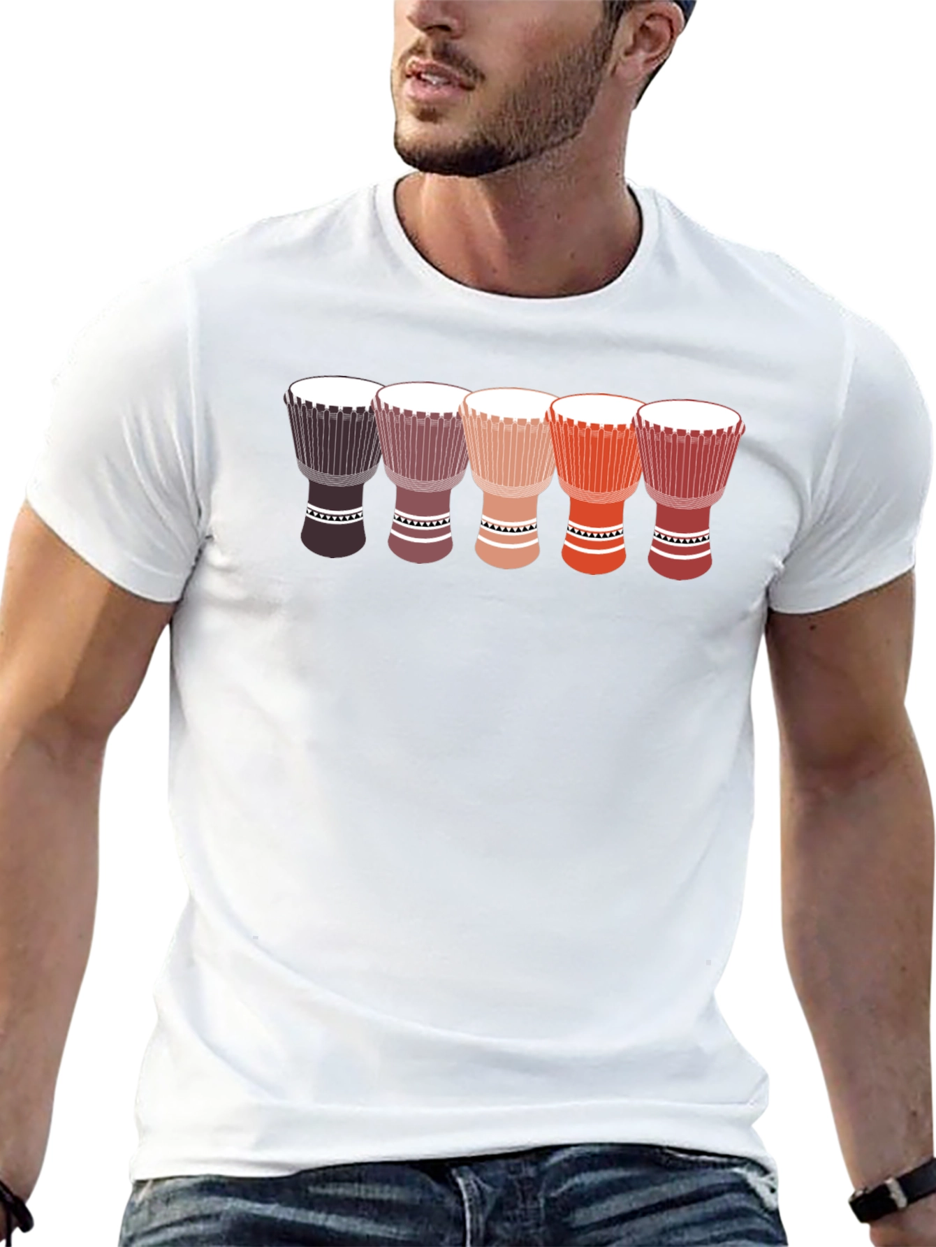 Djembe Drum T-Shirt - Music Lover Tee