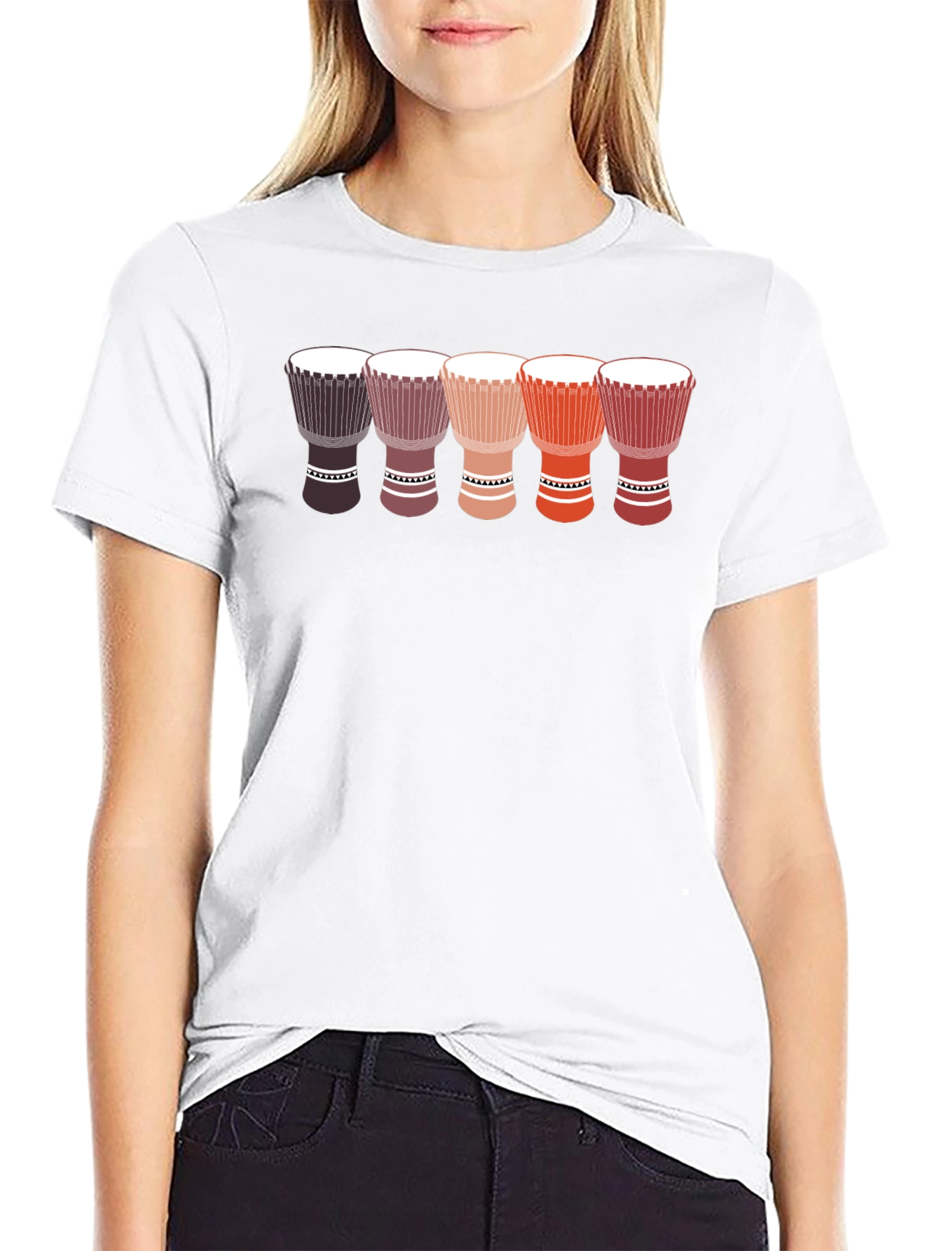 Djembe Drum T-Shirt - Music Lover Tee