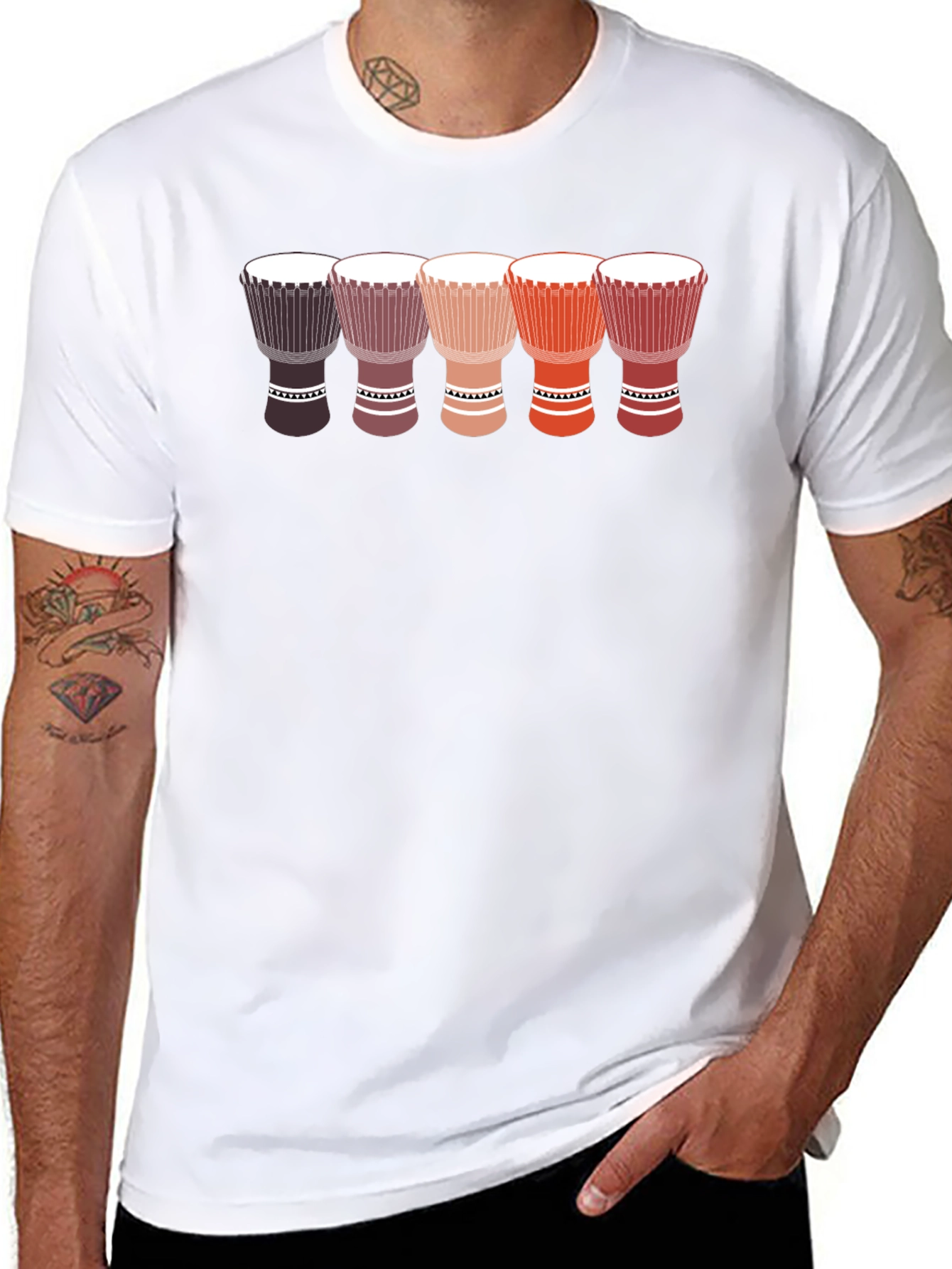 Djembe Drum T-Shirt - Music Lover Tee