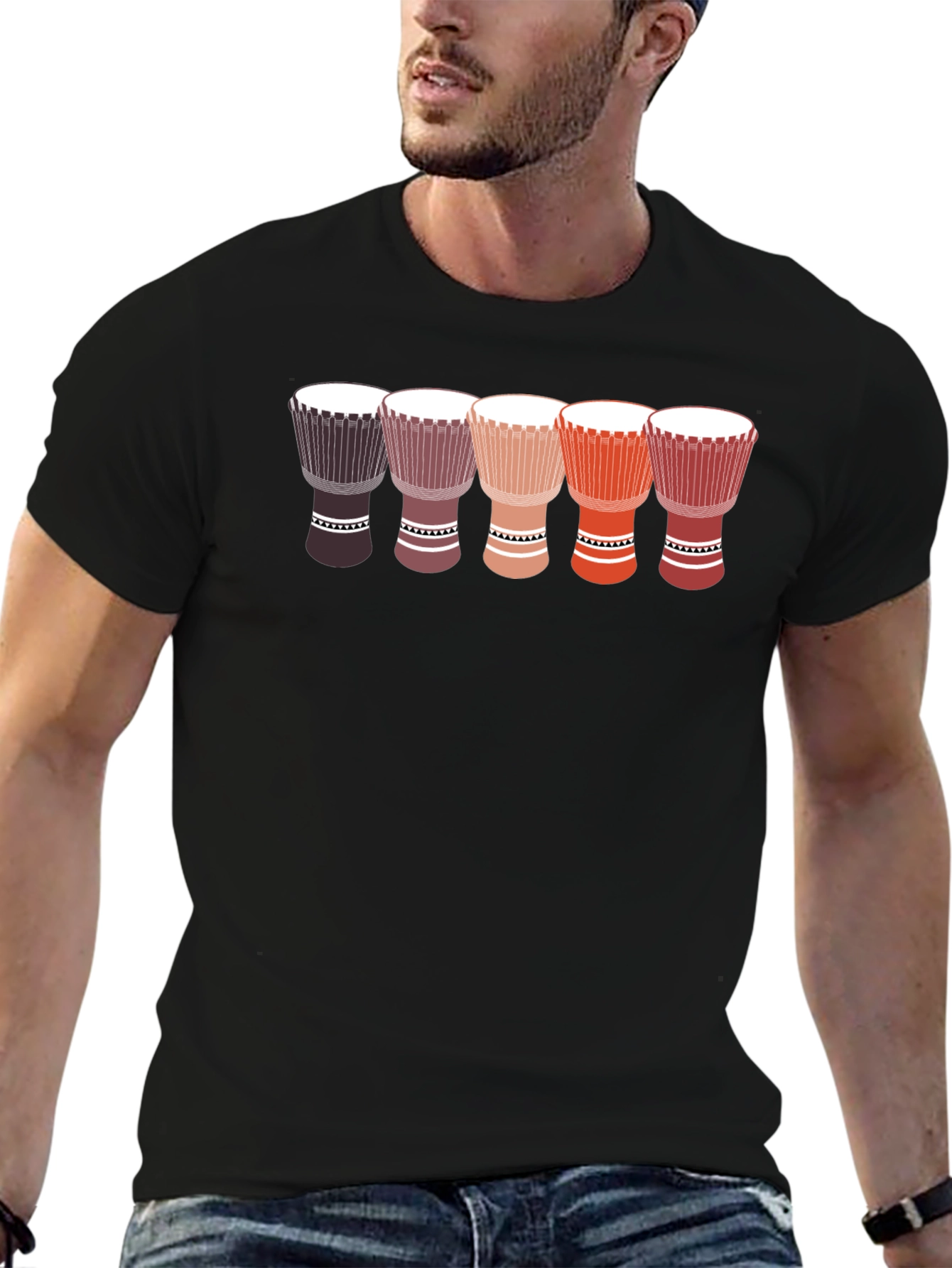 Djembe Drum T-Shirt - Music Lover Tee