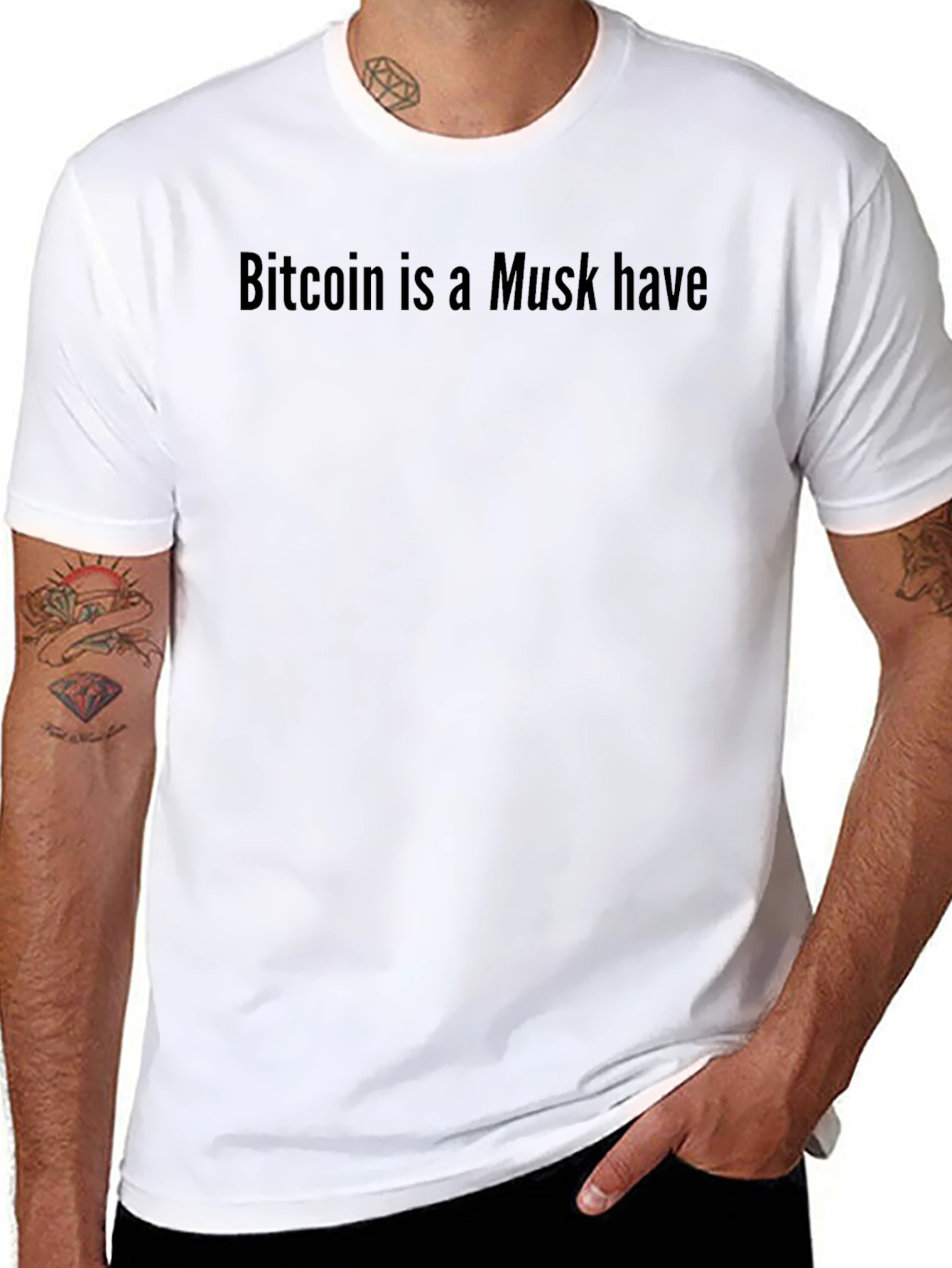 Bitcoin is a Musk Have Graphic T-Shirt