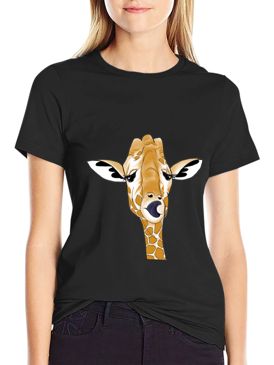 Giraffe Tongue T-Shirt - Funny Animal Tee