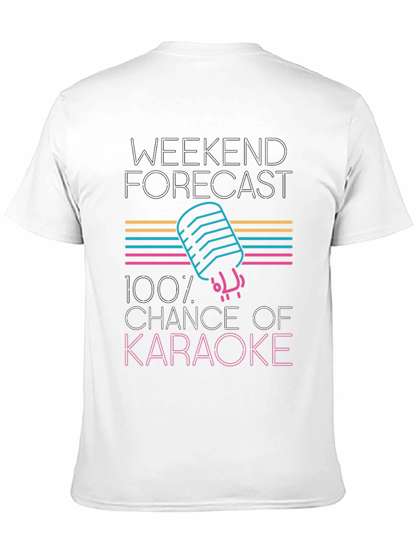 Karaoke Forecast T-Shirt - Weekend Vibes!