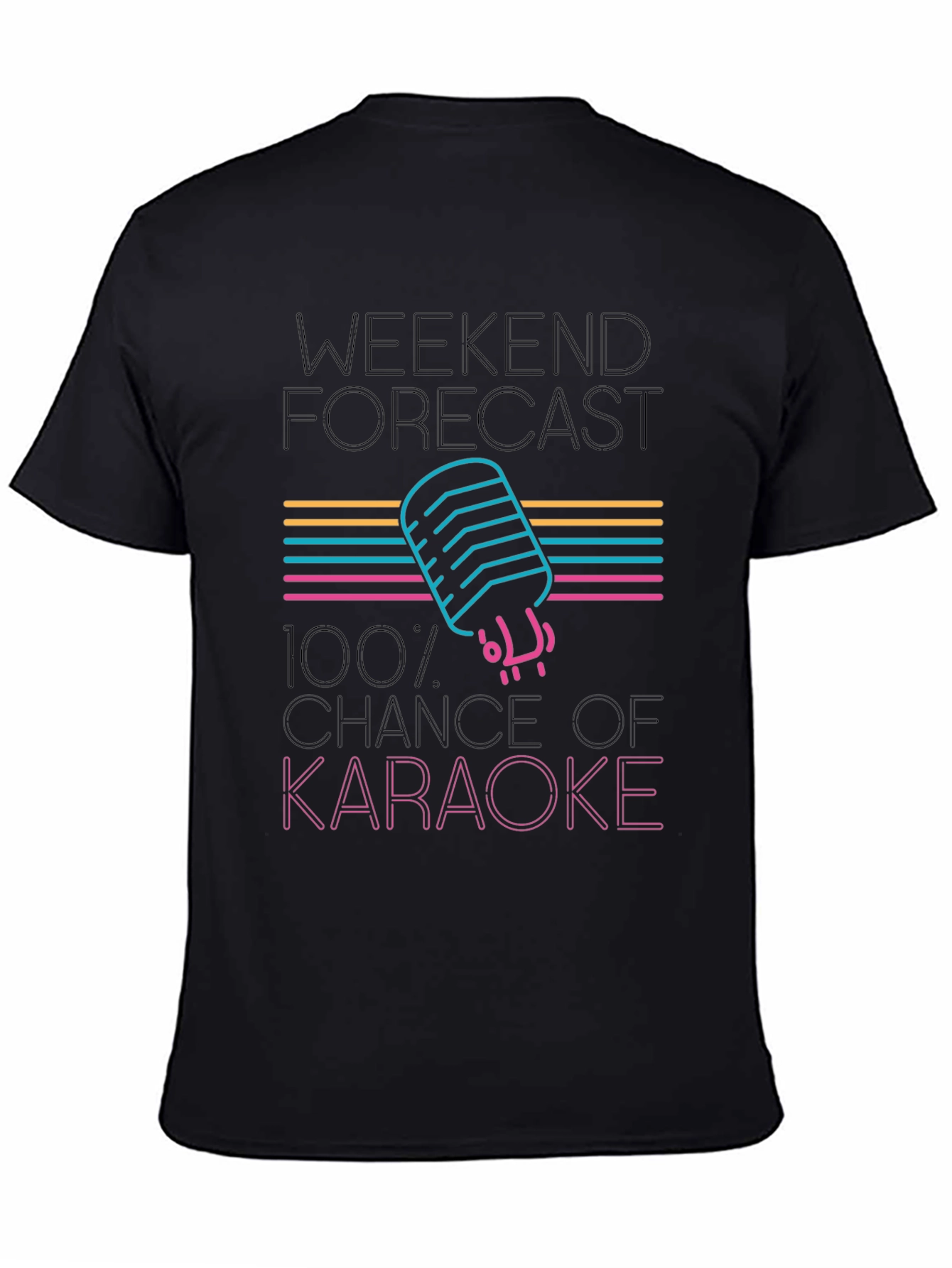 Karaoke Forecast T-Shirt - Weekend Vibes!