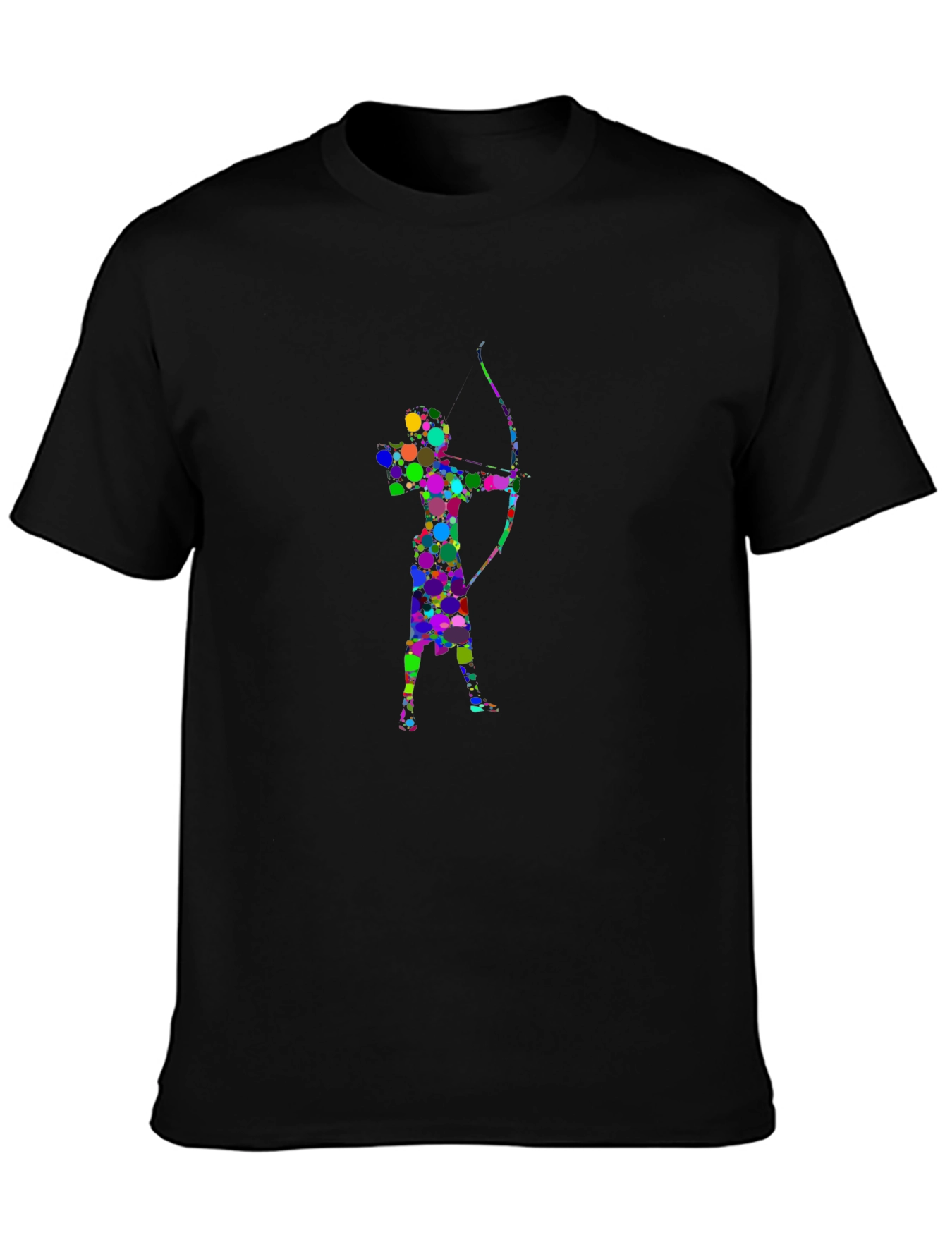Archer Silhouette Graphic Tee - Stylish Black T-Shirt