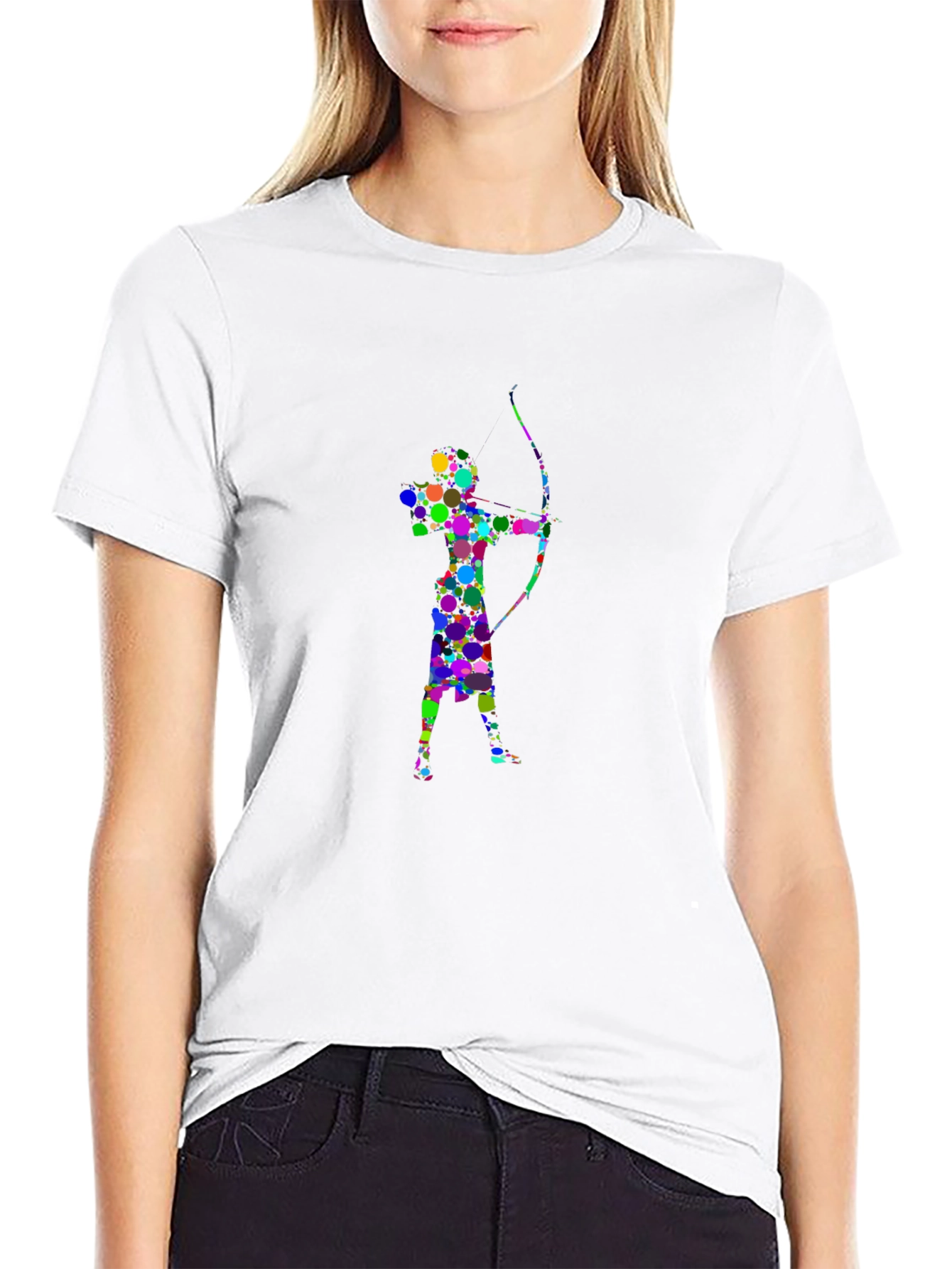 Archer Silhouette Graphic Tee - Stylish Black T-Shirt
