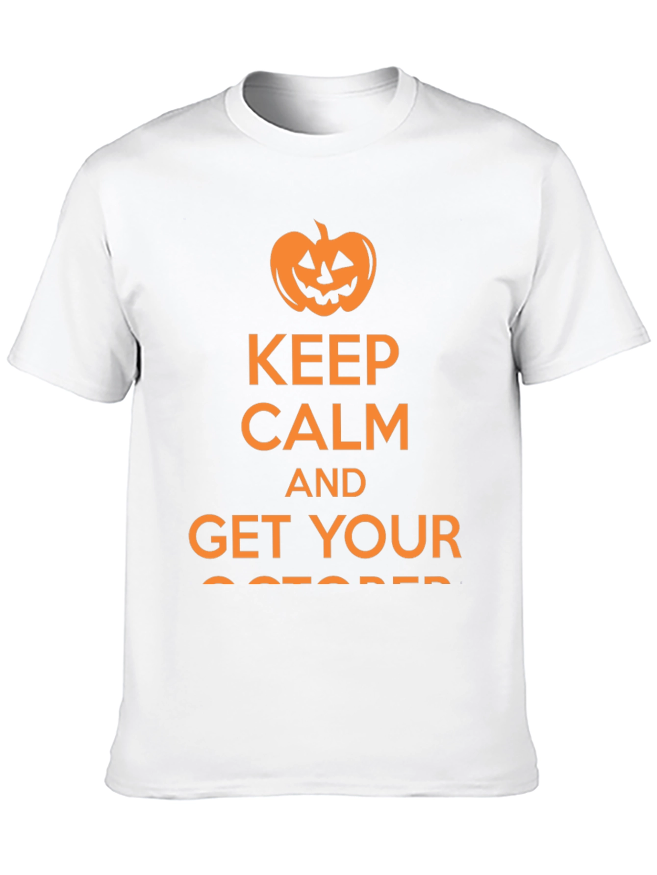 Keep Calm & Get Your October Pumpkin T-Shirt