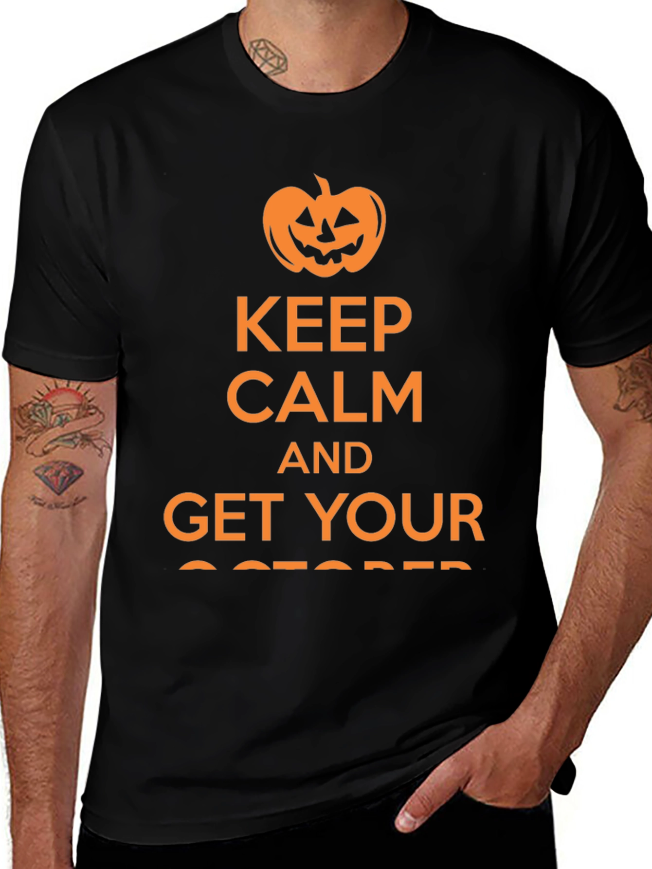 Keep Calm & Get Your October Pumpkin T-Shirt