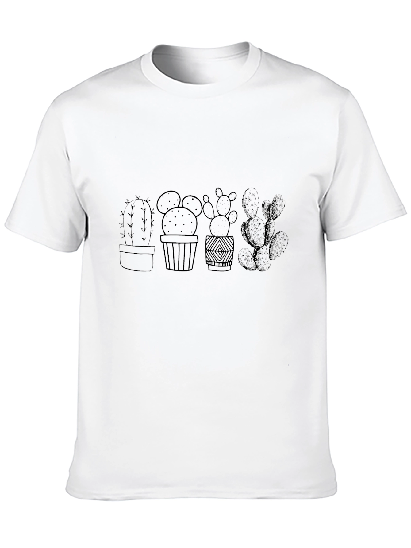 Cactus Plant Graphic Black T-Shirt