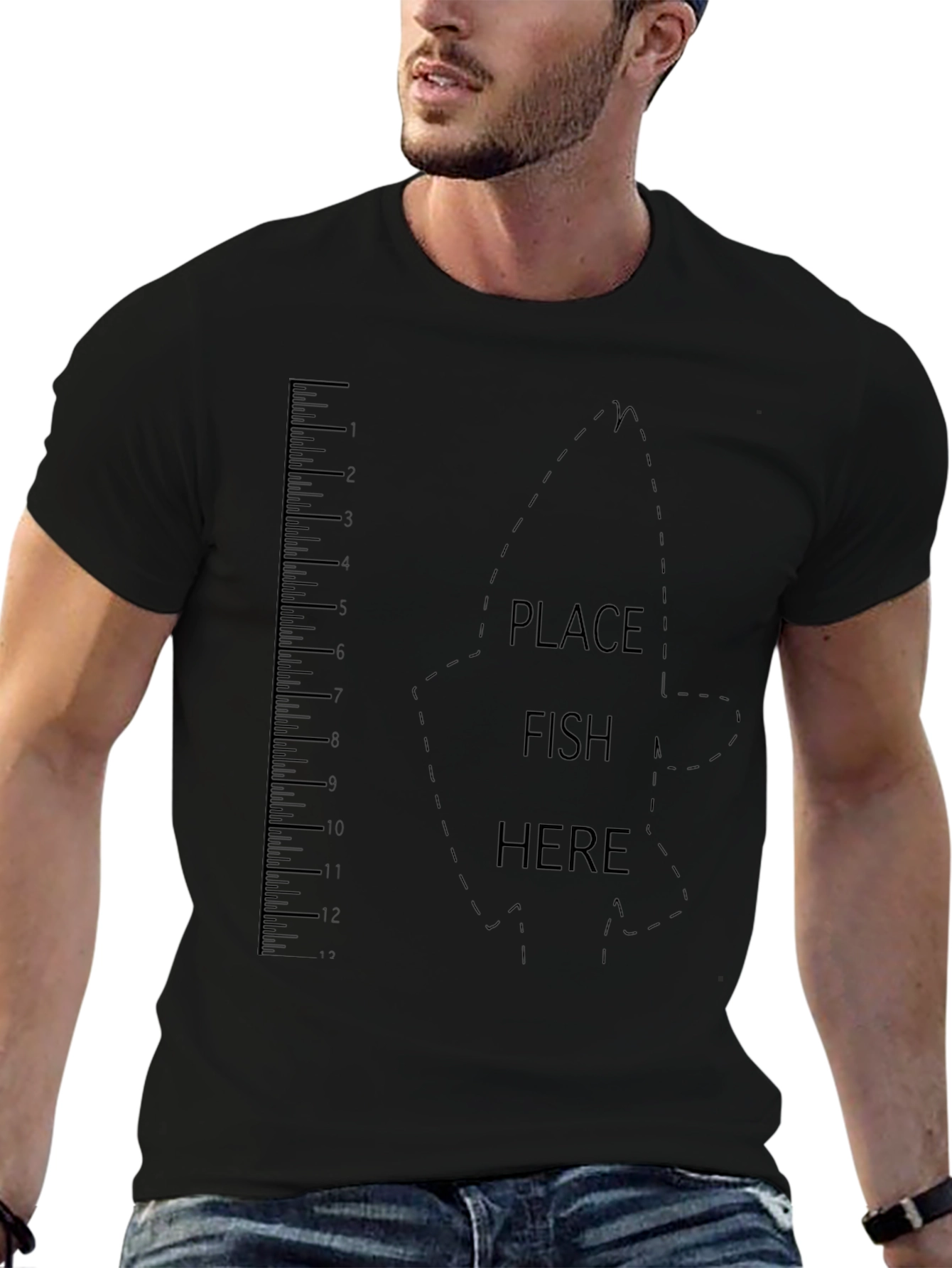 Fish Ruler Graphic T-Shirt