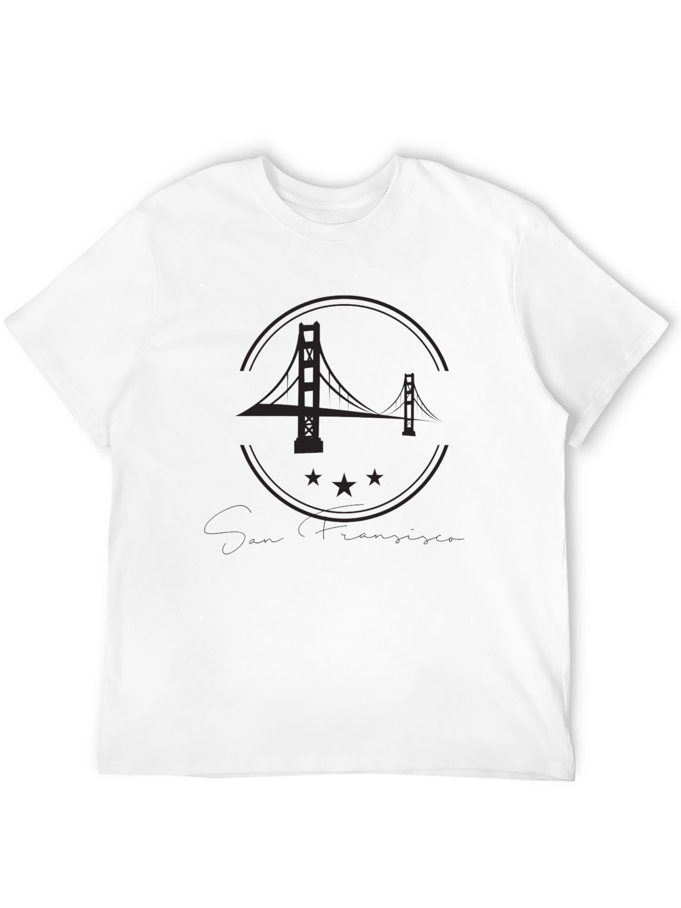 Golden Gate Bridge Black T-Shirt