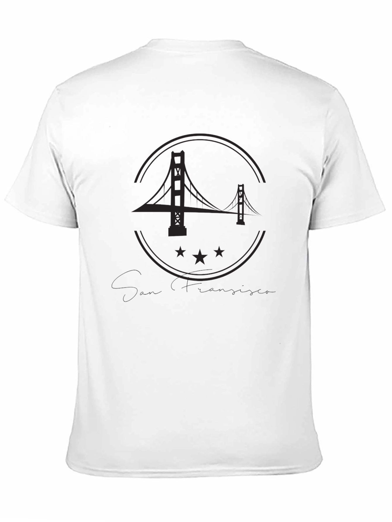 Golden Gate Bridge Black T-Shirt