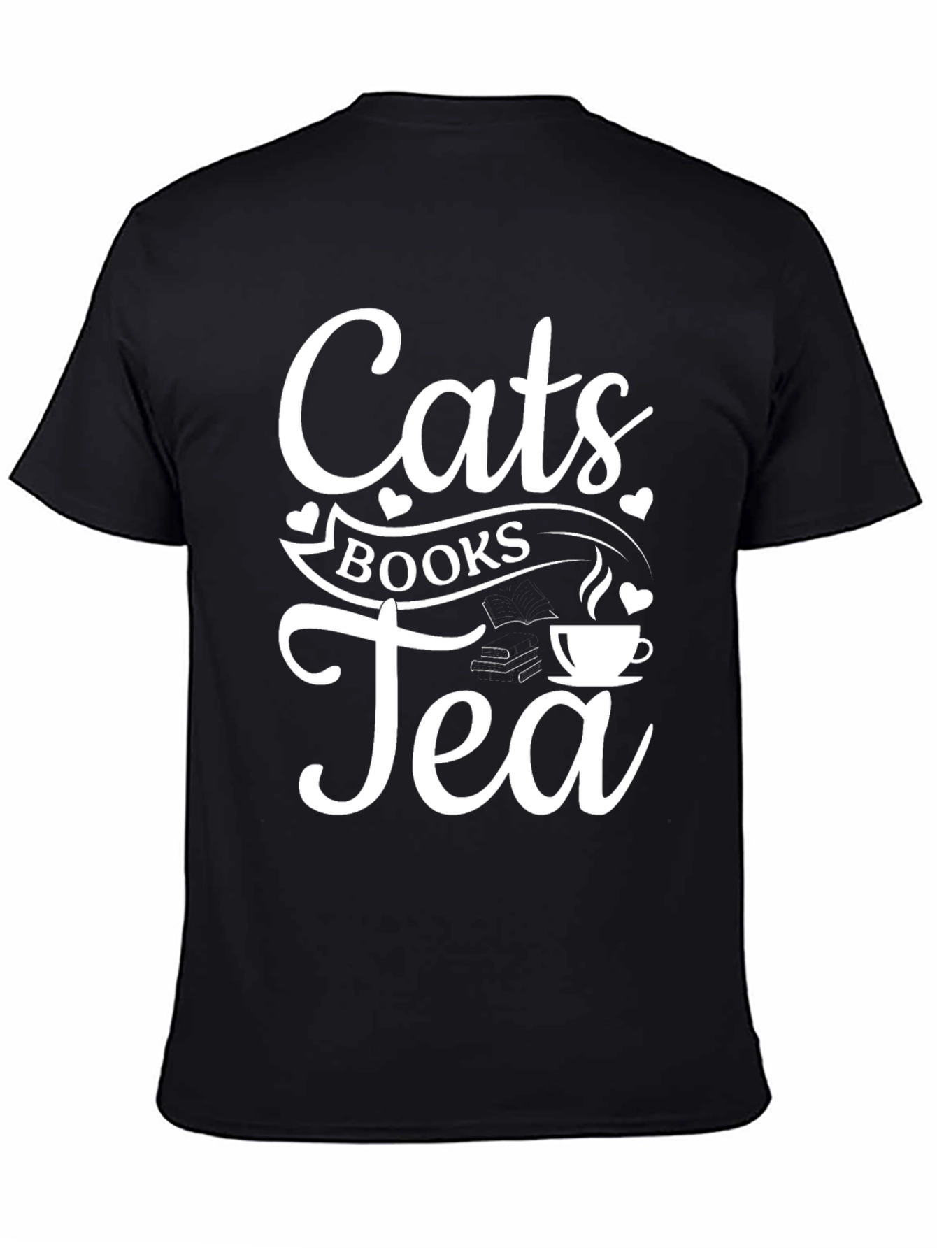 Cats Books Tea T-Shirt - Cozy & Cute