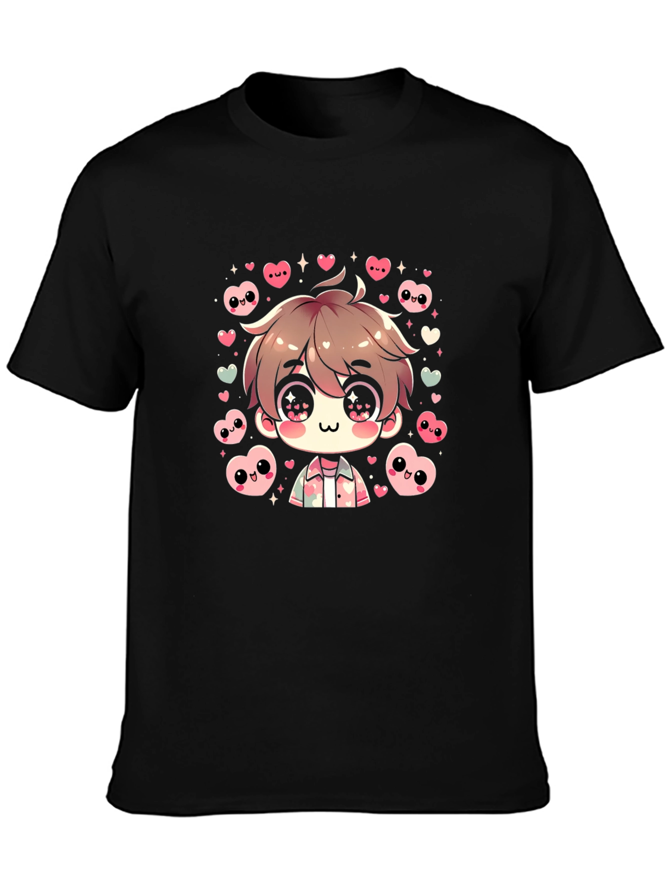 Anime Style Graphic Tee - Cute Kawaii Design