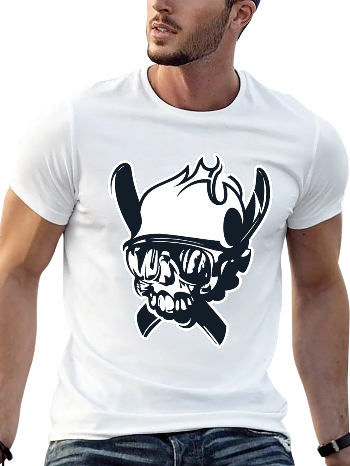 Skull Viking T-Shirt - Bold Graphic Tee