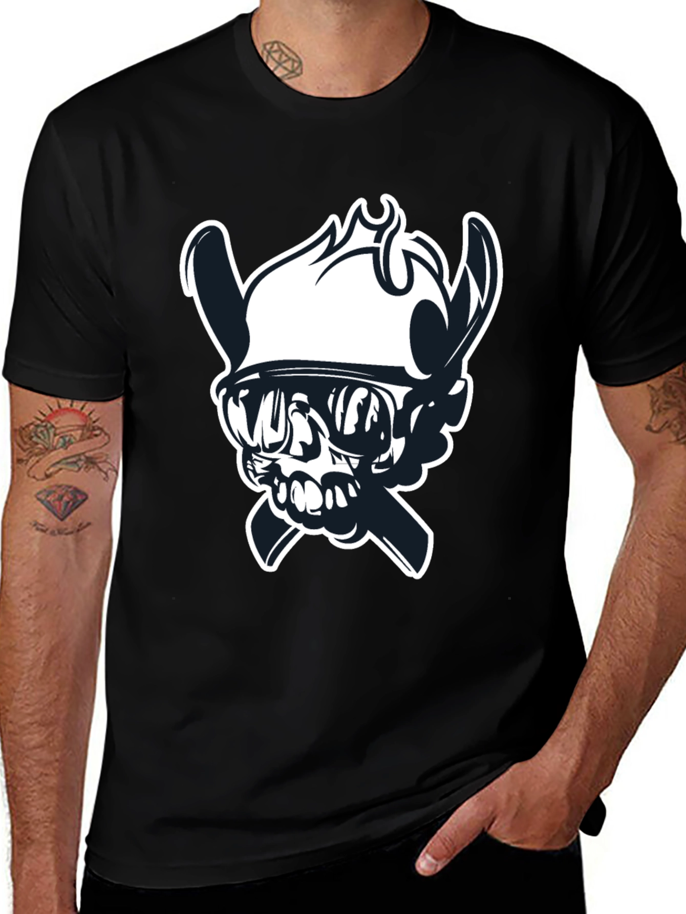 Skull Viking T-Shirt - Bold Graphic Tee