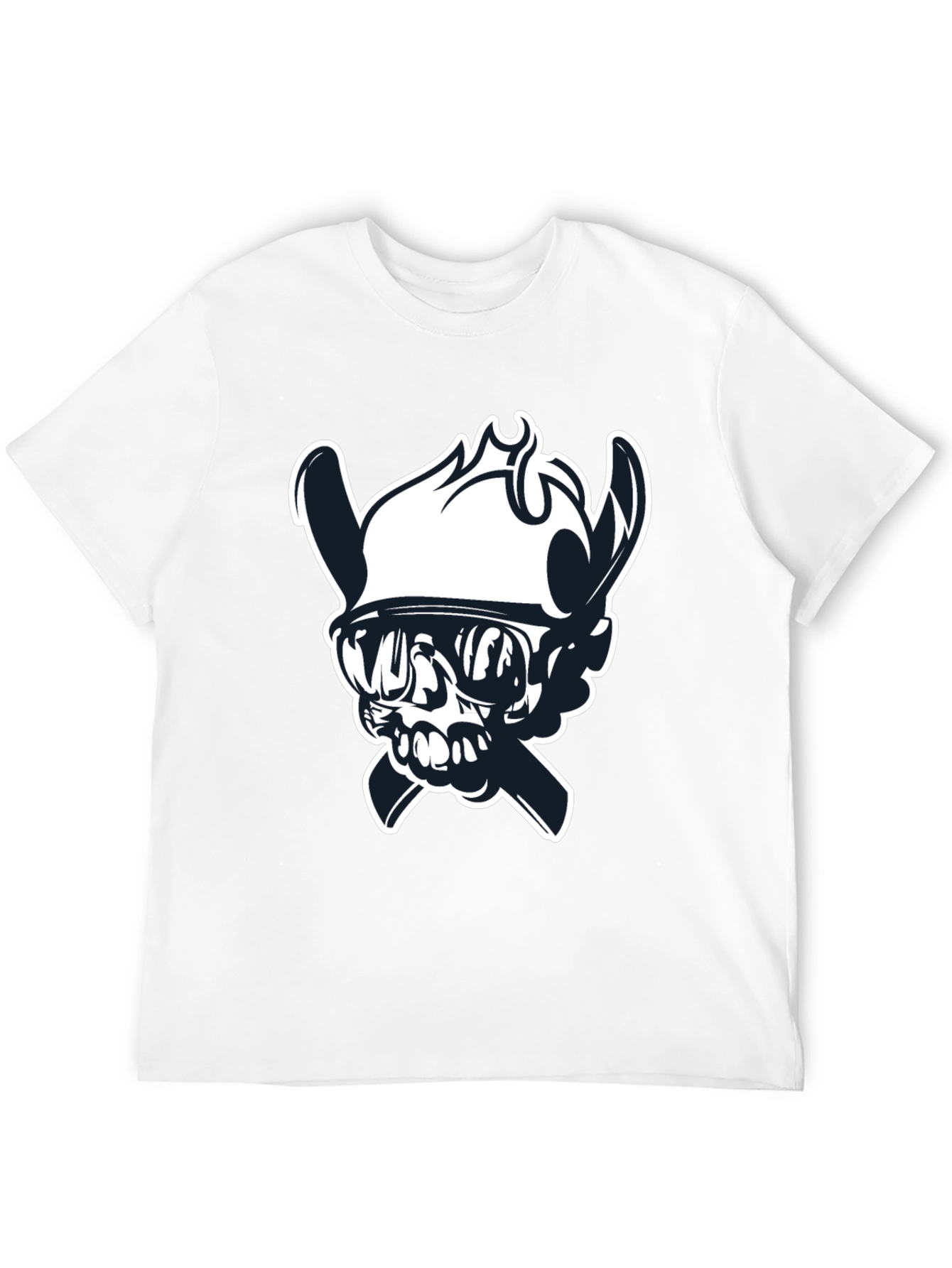 Skull Viking T-Shirt - Bold Graphic Tee