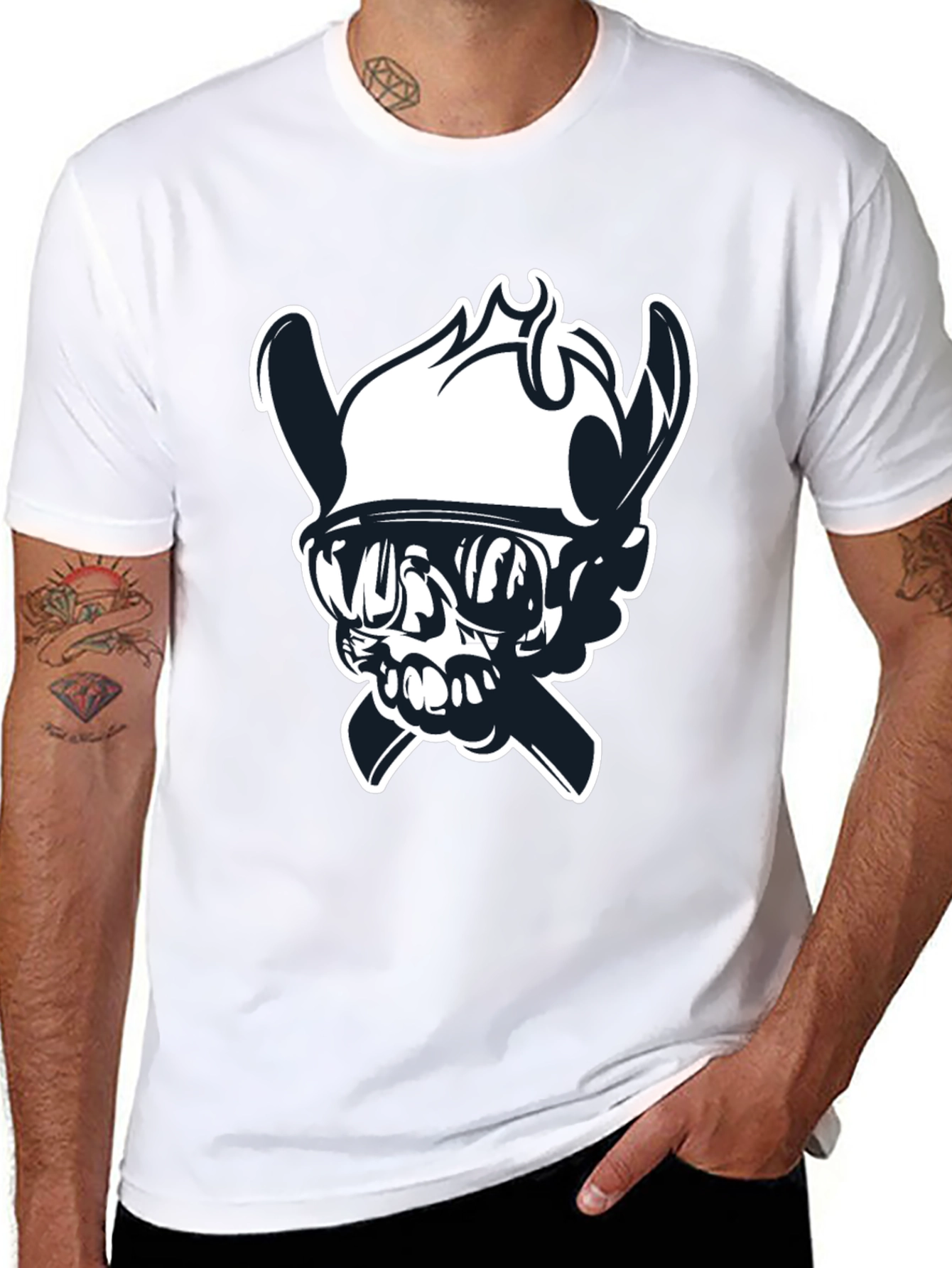Skull Viking T-Shirt - Bold Graphic Tee