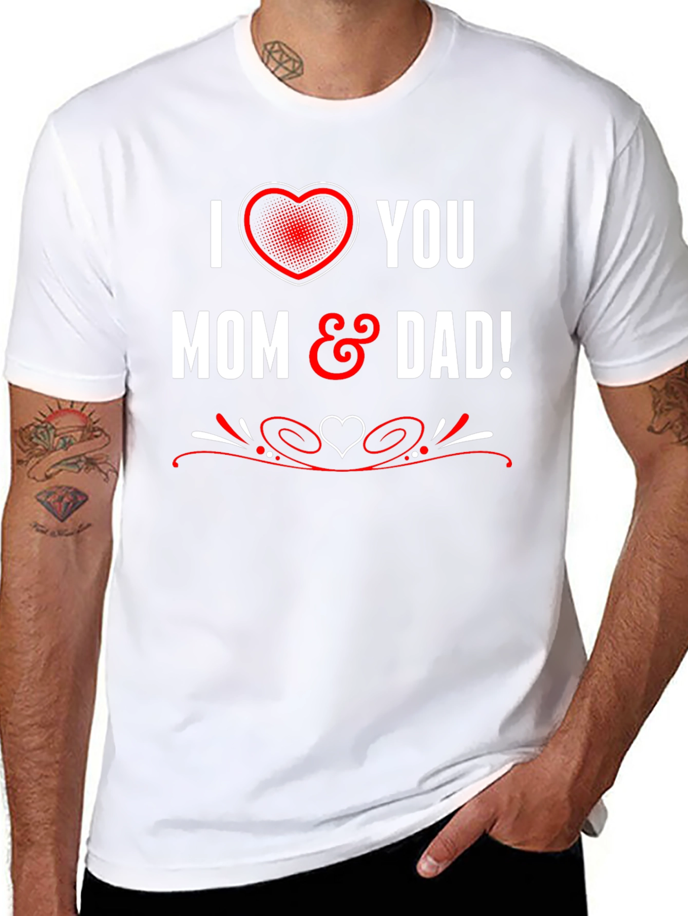 I Heart You Mom & Dad T-Shirt