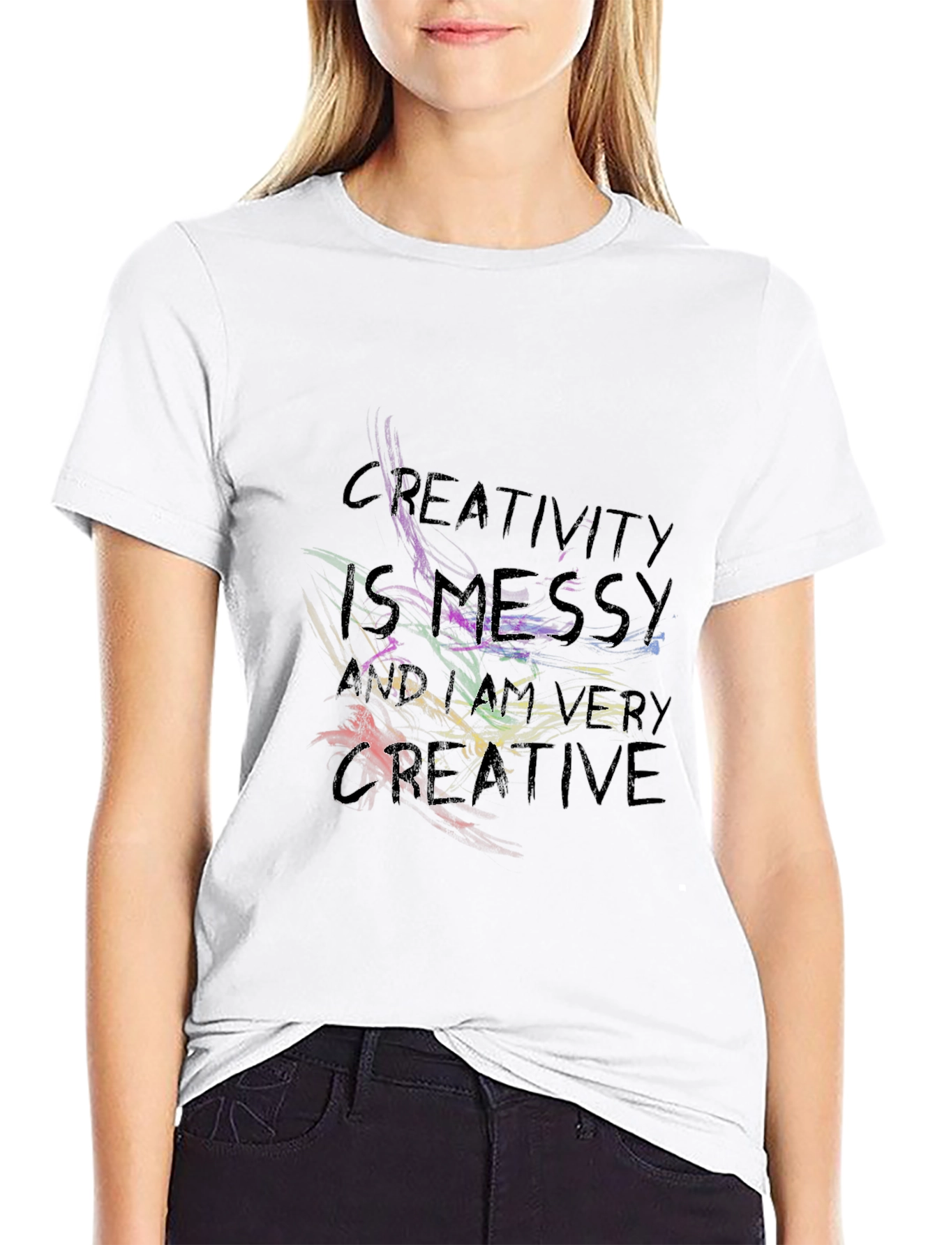 Creative Messy Graphic T-Shirt