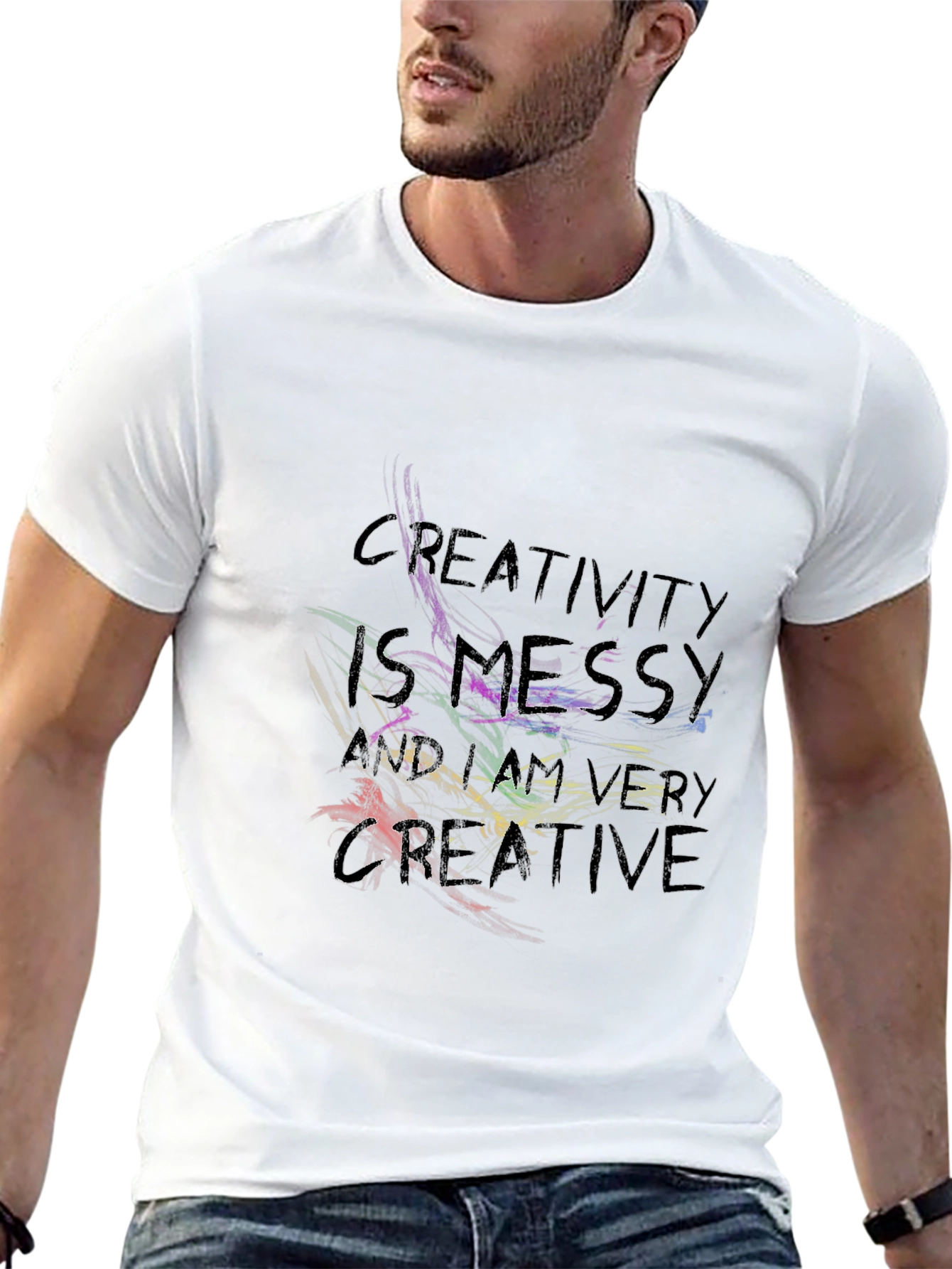 Creative Messy Graphic T-Shirt