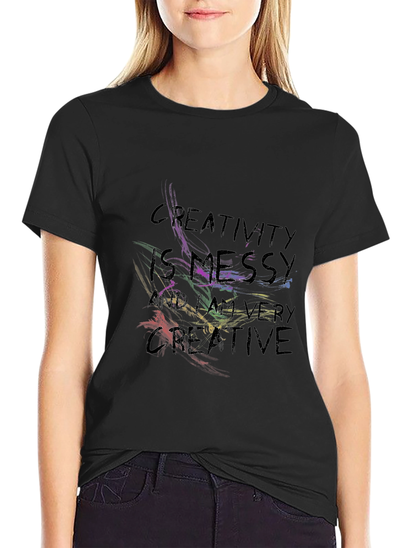 Creative Messy Graphic T-Shirt