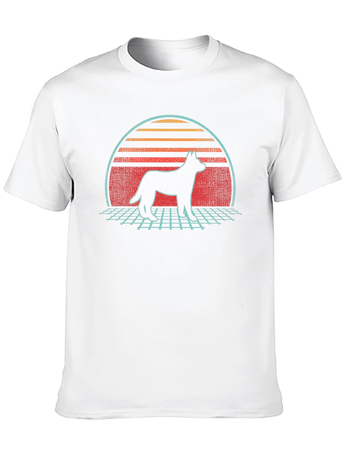 Retro Dog Silhouette Graphic Tee