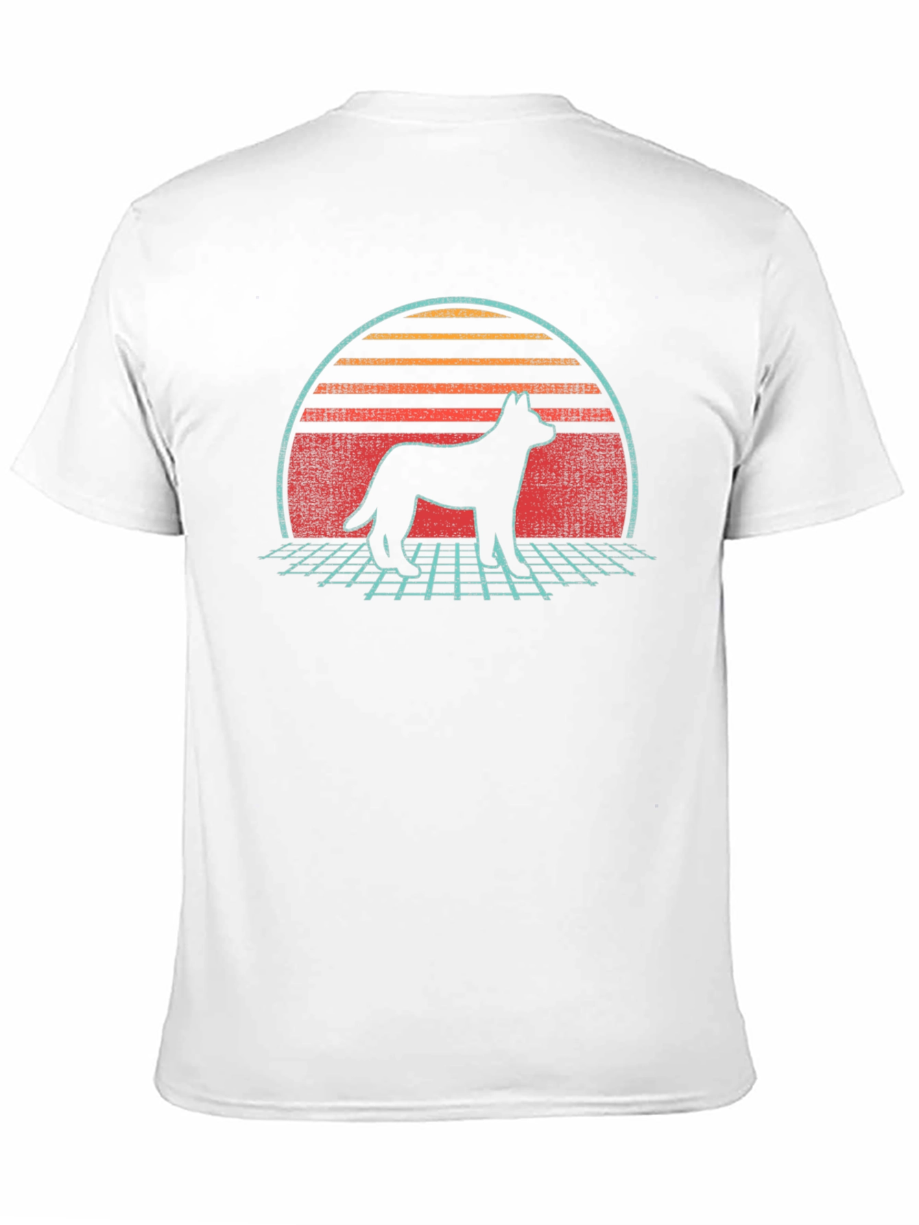 Retro Dog Silhouette Graphic Tee