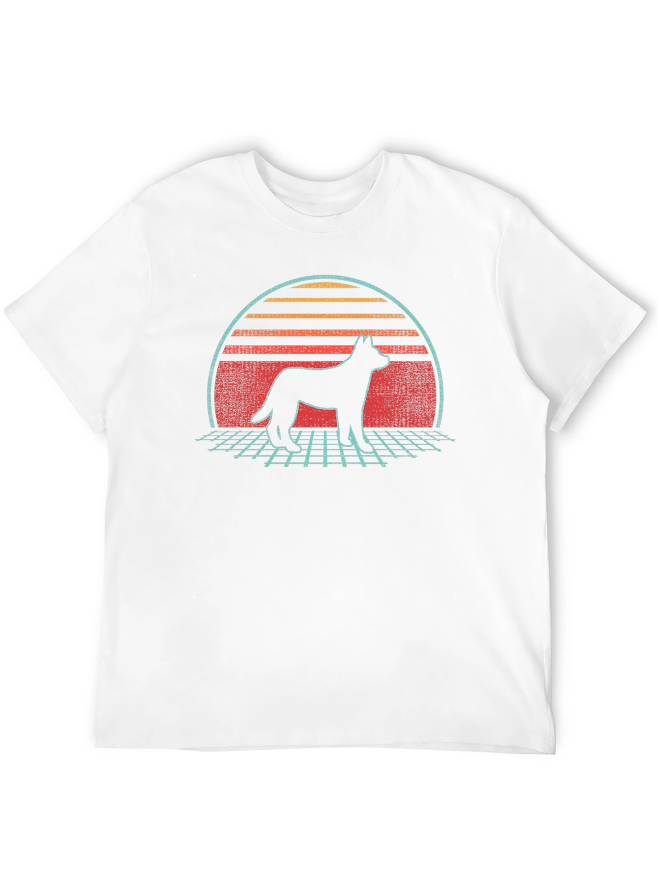 Retro Dog Silhouette Graphic Tee