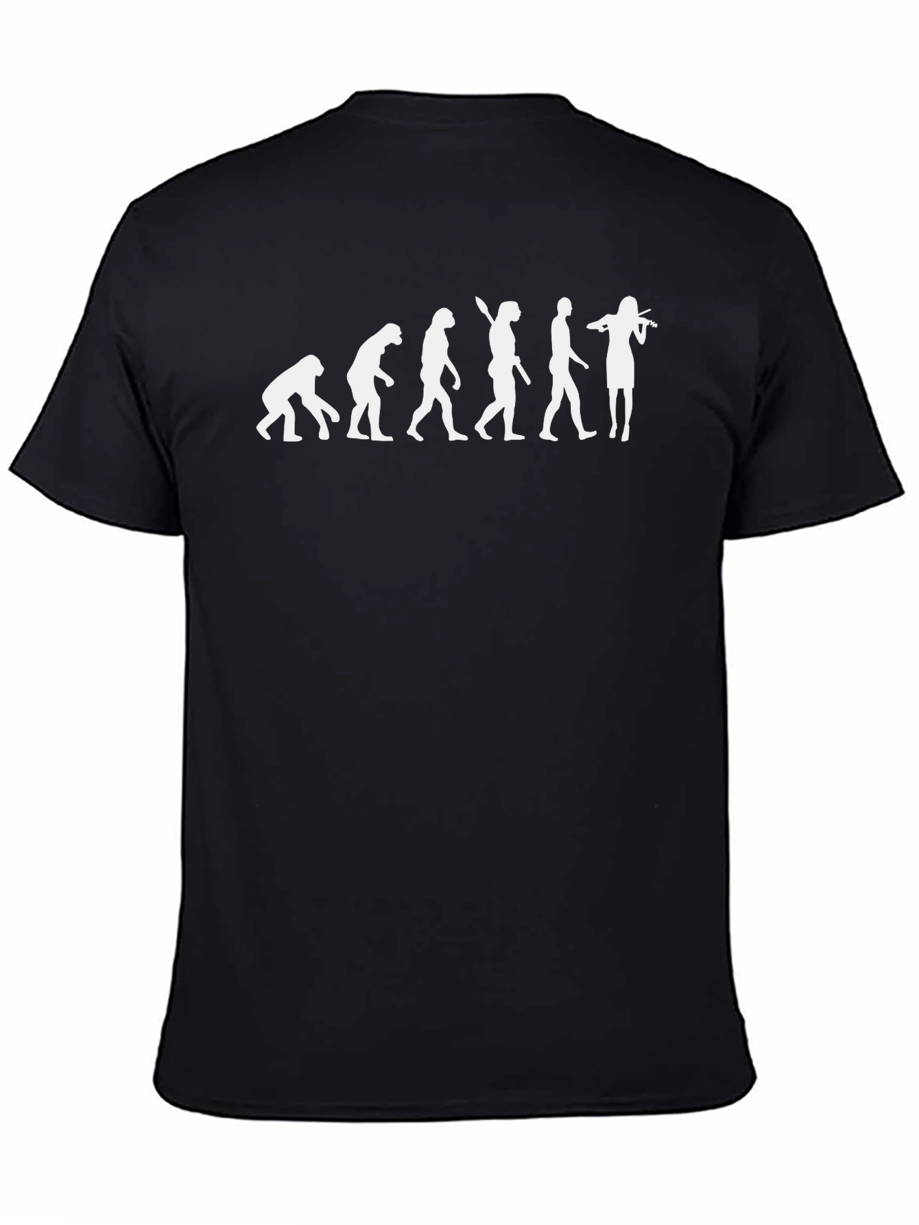 Evolution of Violinist T-Shirt - Black