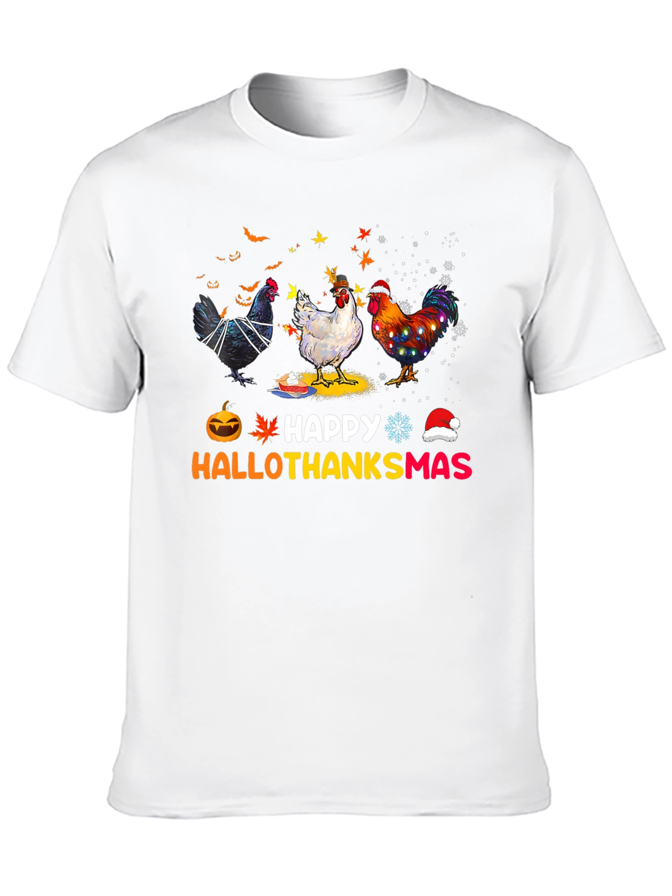 Happy Hallothanksmas Chicken T-Shirt