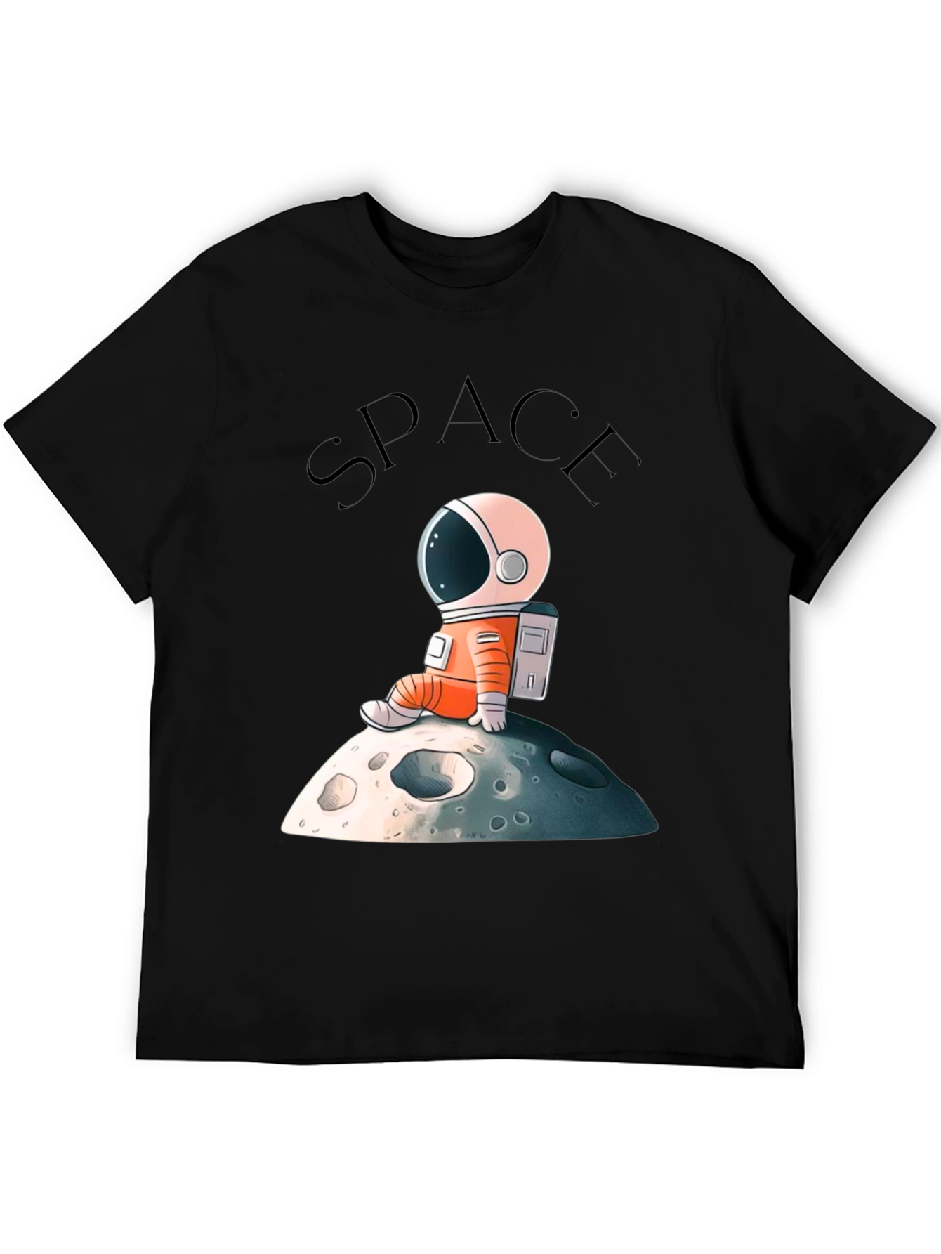 Astronaut on Moon Graphic T-Shirt