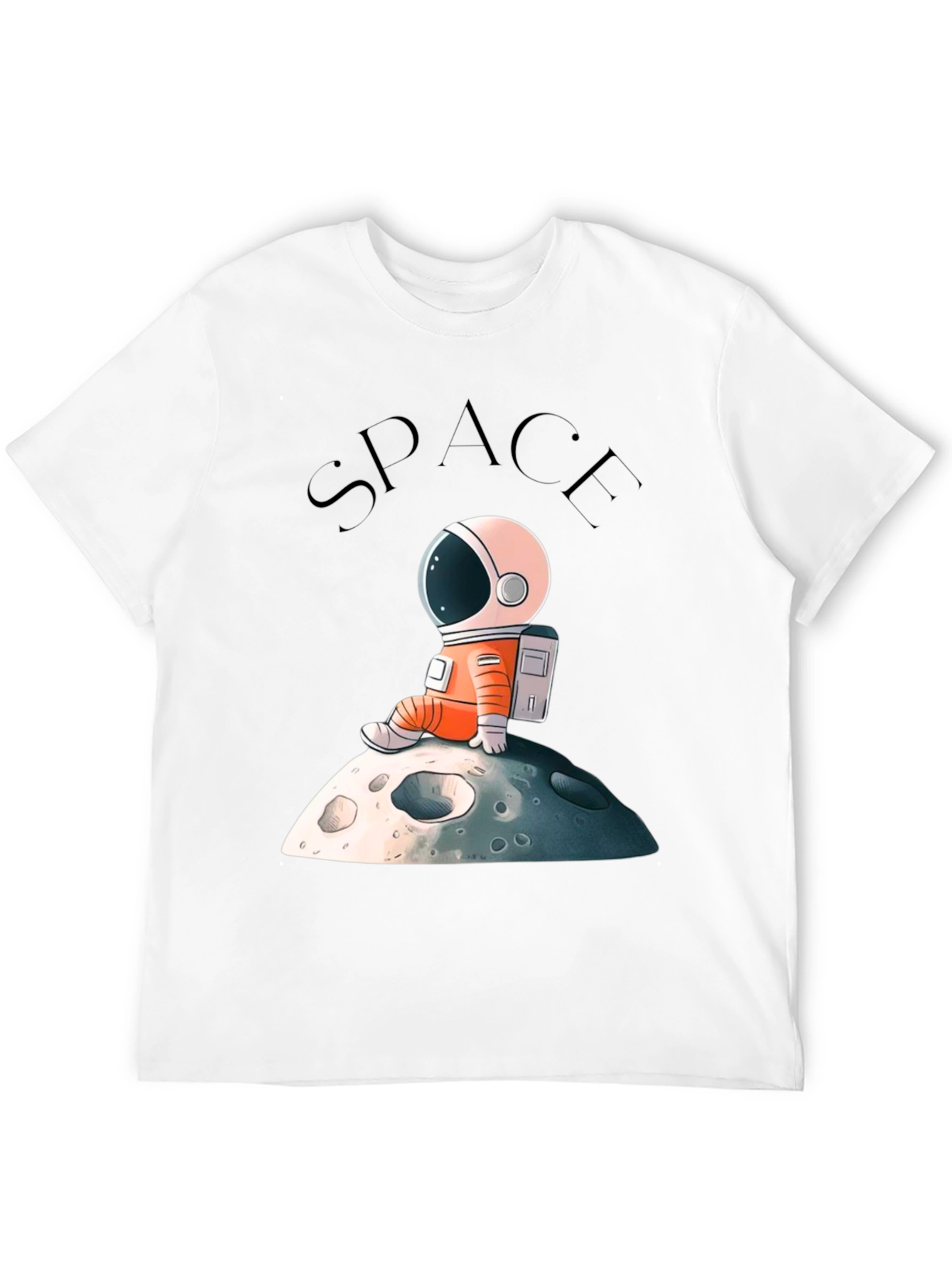 Astronaut on Moon Graphic T-Shirt